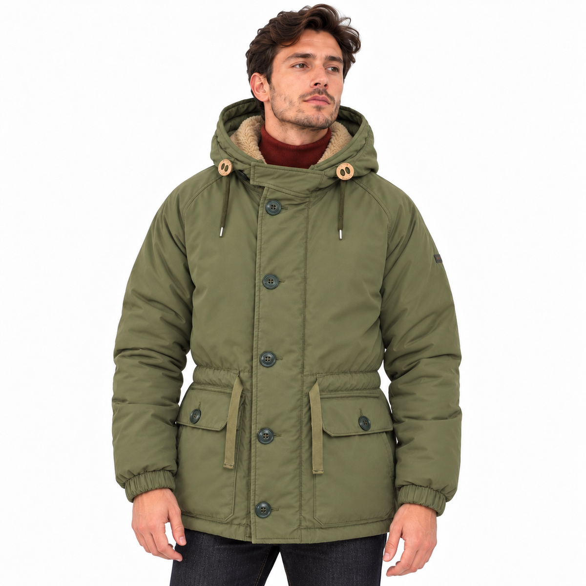 Rare HOLUBAR "Explorer" Military Green Down  Parka Jacket Alpaca Cabourn Everest