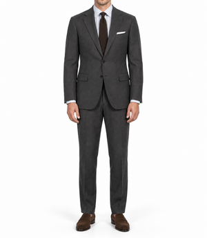 Handmade SARTORIA PARTENOPEA Handmade Gray Cotton Twill Suit