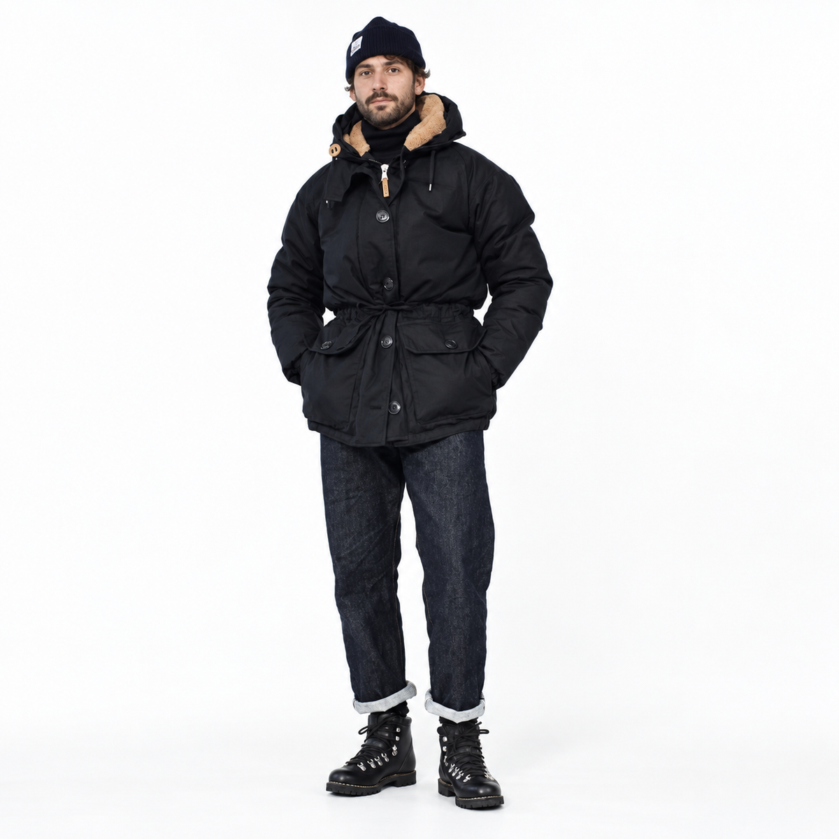 Rare HOLUBAR "Explorer" Blue Down Parka  Jacket Alpaca Cabourn Everest