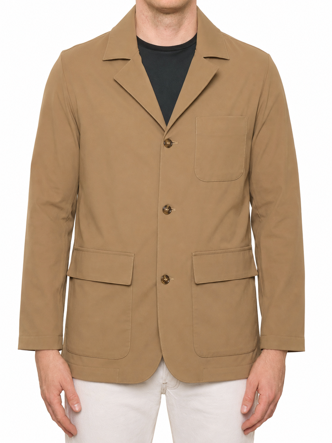 PIETRA SALATA Napoli Beige Lightweight Jacket Stretch NEW
