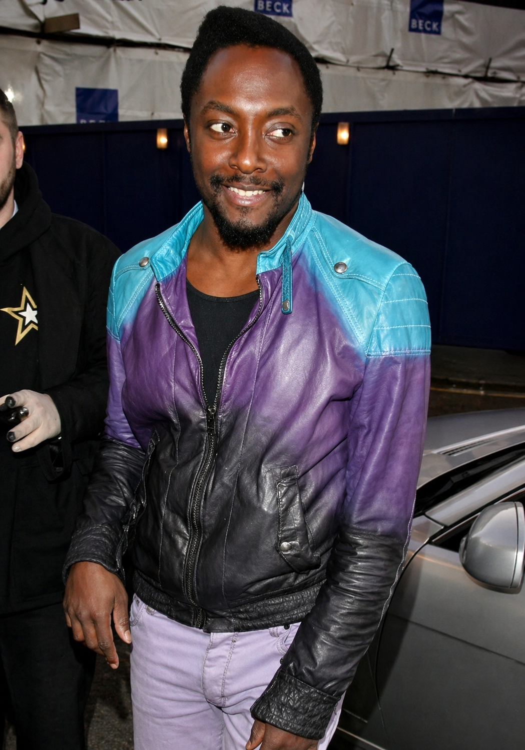 GUCCI SS09 Gradient Leather Biker Jacket By Frida Gianni Multicolor