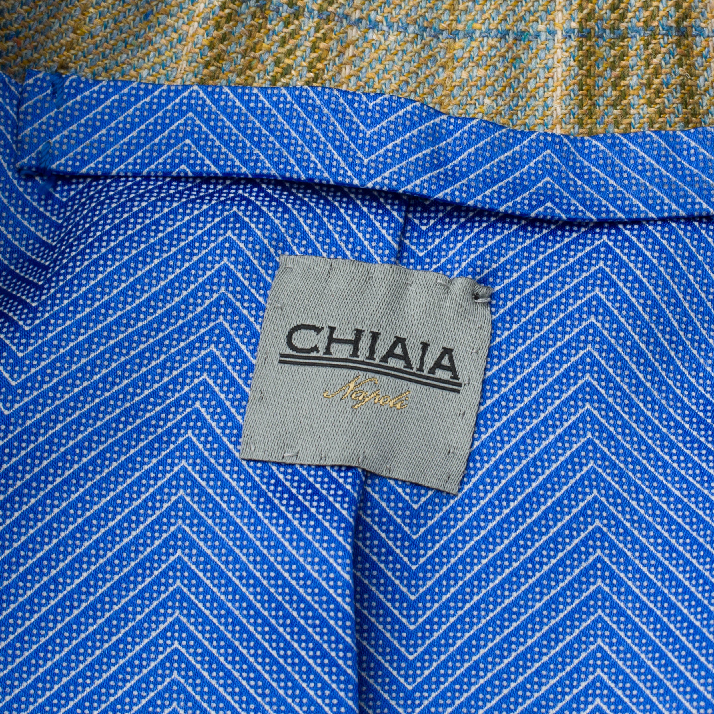 Sartoria CHIAIA Bespoke Handmade Plaid Cashmere Jacket EU 48 NEW US 38