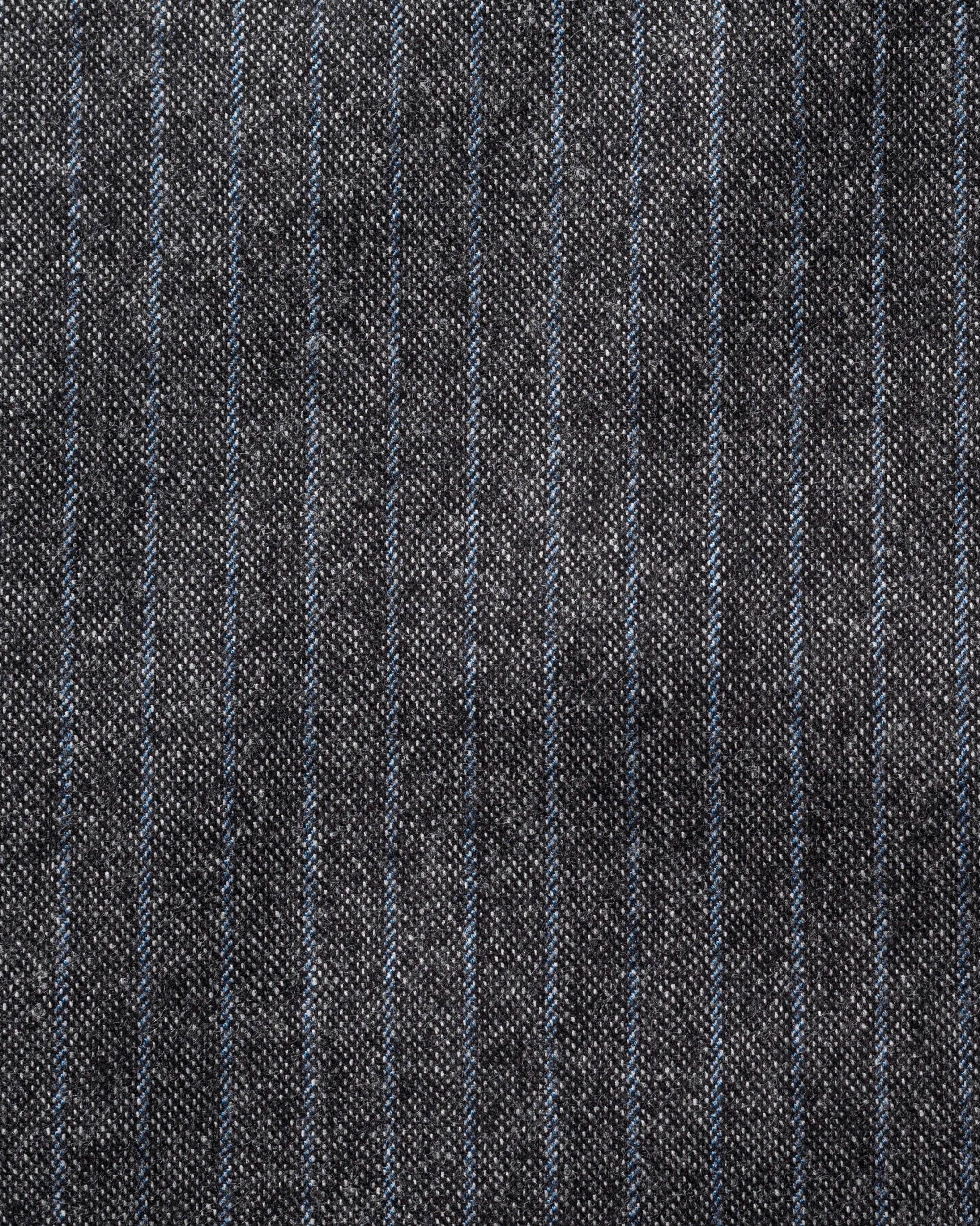 CESARE ATTOLINI Gray Striped Wool Super 120's Cashmere Flannel Suit 60 NEW US 50 CESARE ATTOLINI