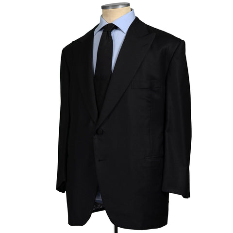 D'AVENZA for VERO UOMO Black Wool Super 150's Tuxedo Jacket EU 62 NEW US 52