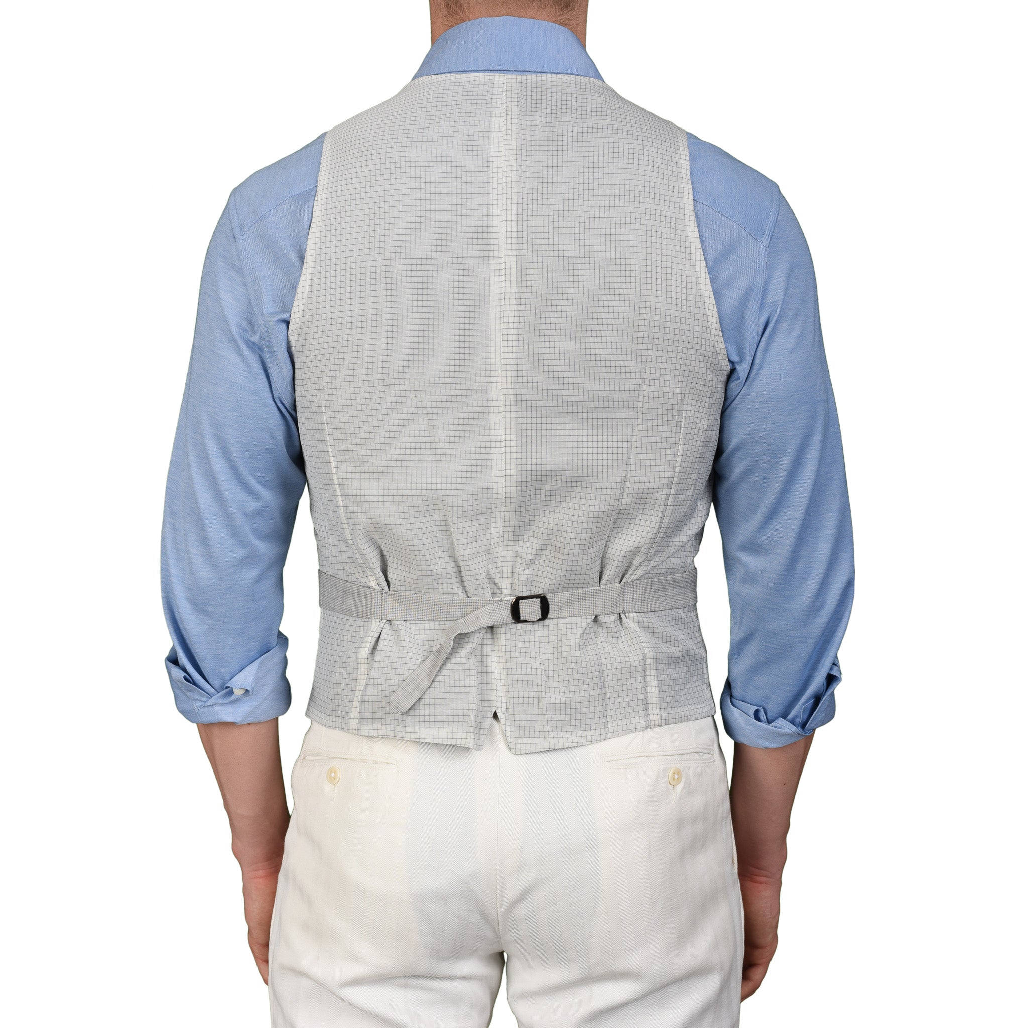 BOGLIOLI Milano Light Gray Wool-Silk 5 Buttons Vest Waistcoat EU 48 NEW US 38