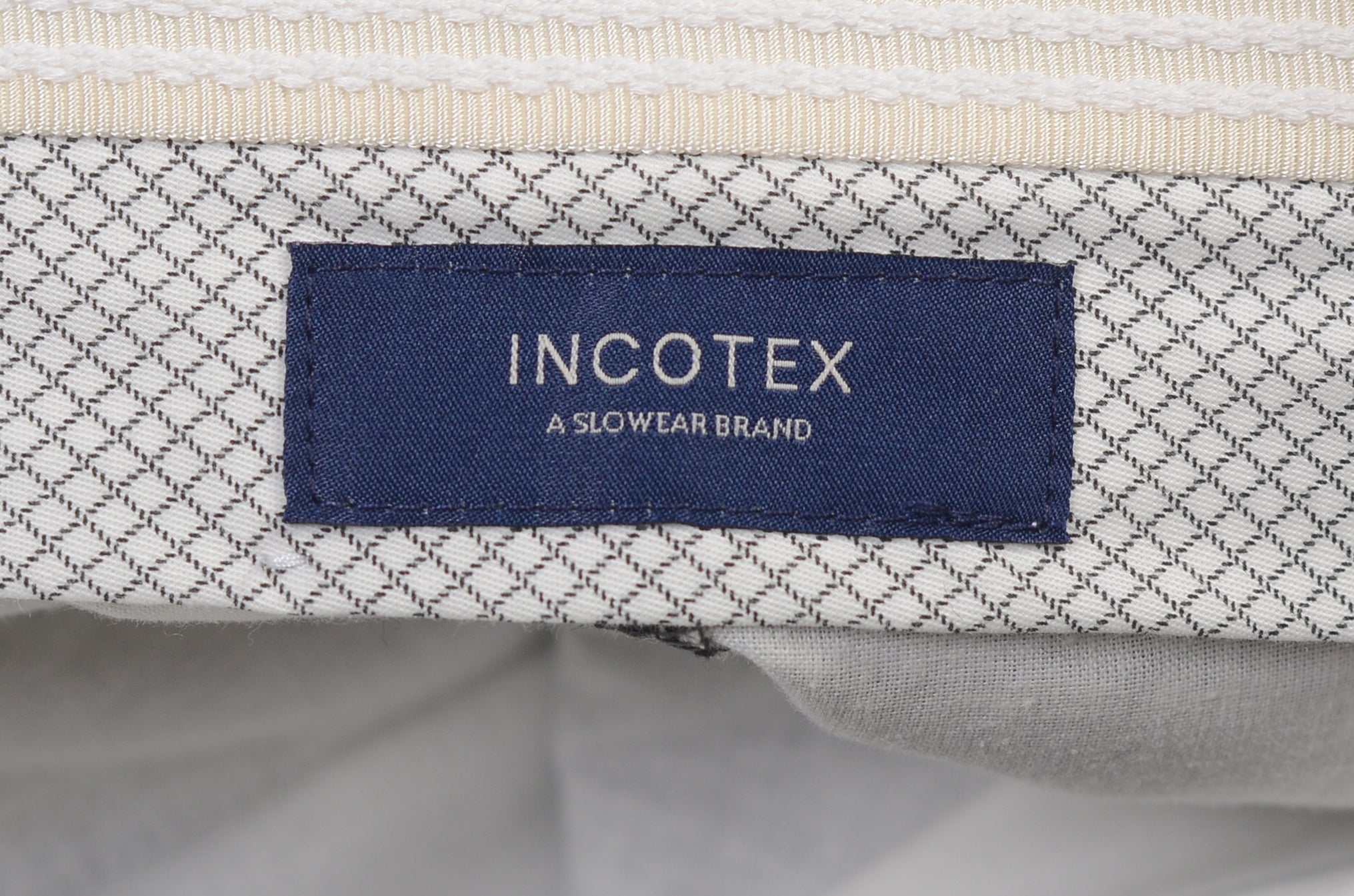 INCOTEX (Slowear) Gray Shepherd Check Flannel Flat Front Slim Fit Pants NEW