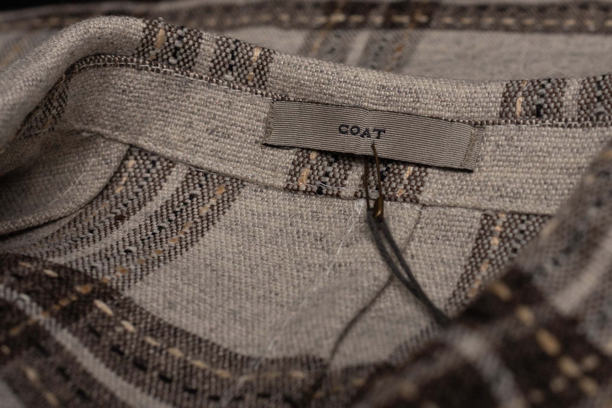 BOGLIOLI Milano "Coat" Gray Plaid Wool-Linen Blazer Jacket EU 50 NEW US 40 BOGLIOLI