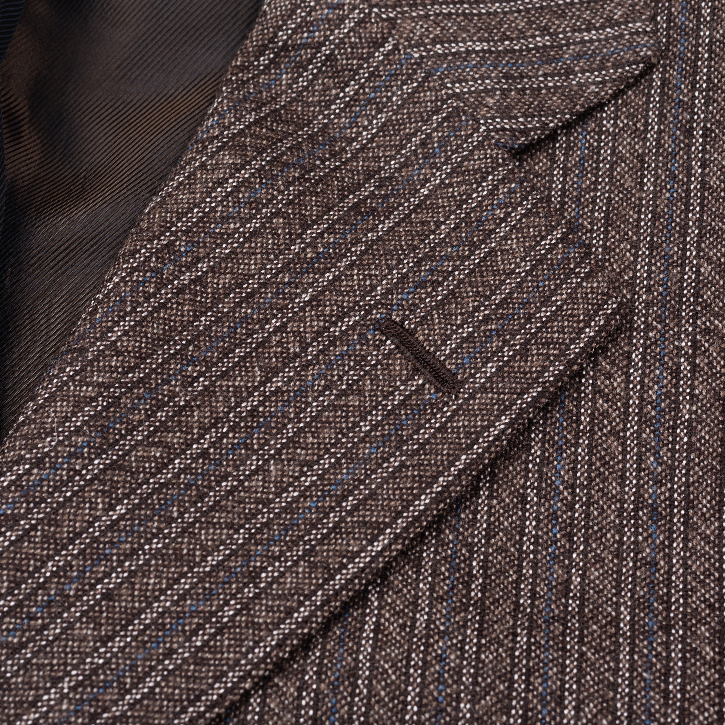 CESARE ATTOLINI Napoli Handmade Brown Striped Wool Suit EU 52 NEW US 42 CESARE ATTOLINI