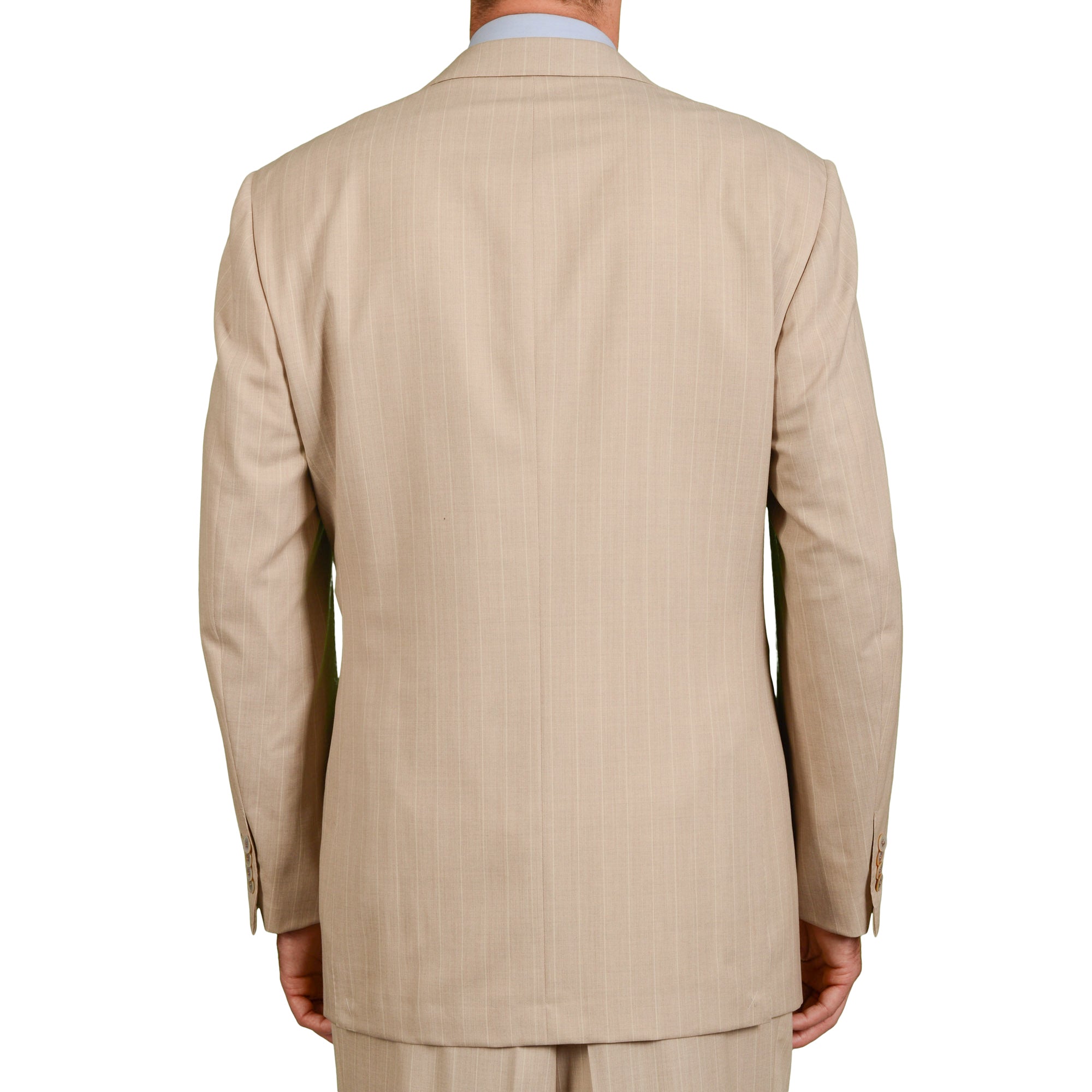 AMIR by D'AVENZA Handmade Beige Super 150’s Suit EU 54 NEW US 44 Luxury AMIR