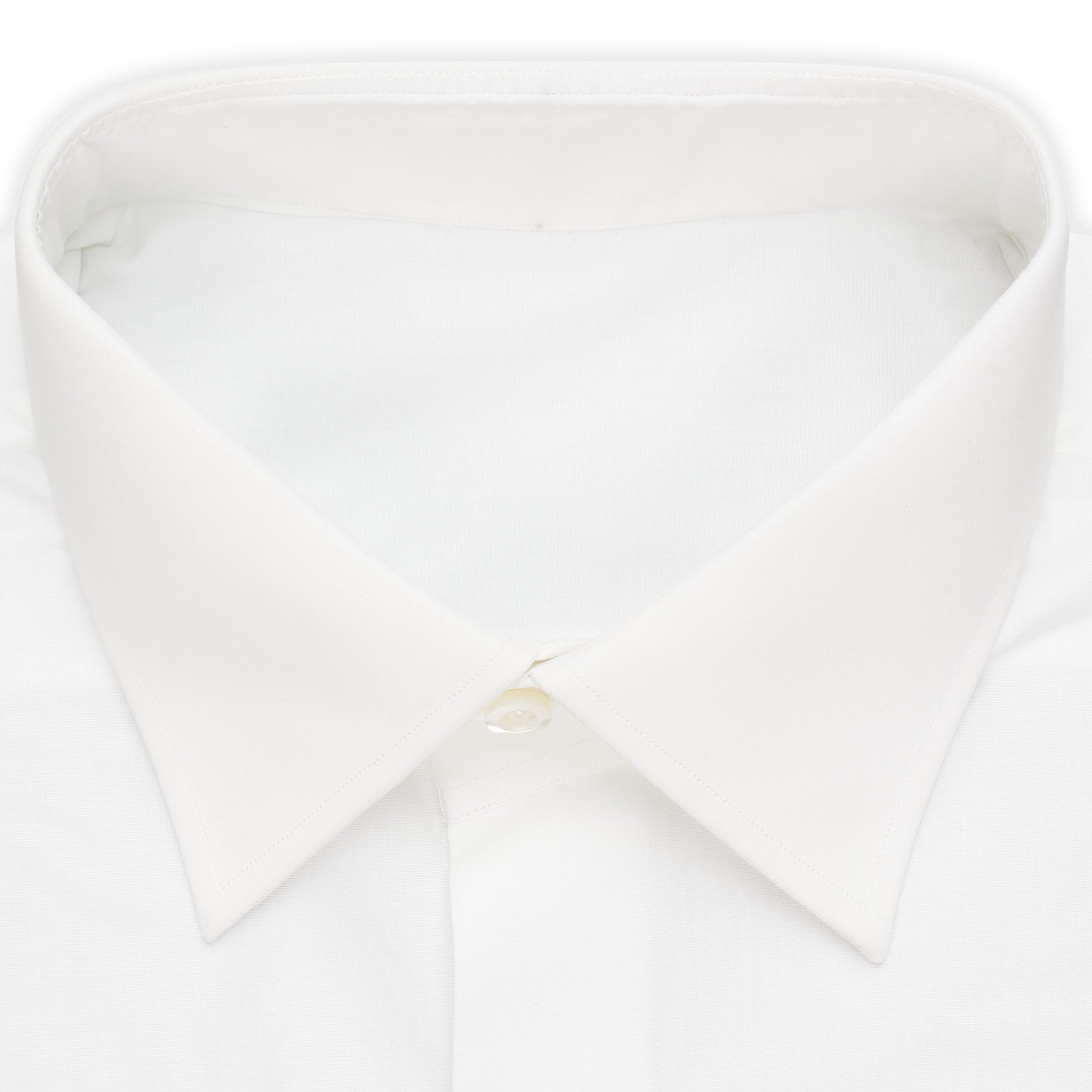 BESPOKE ATHENS Handmade White Poplin Cotton Dress Shirt EU 43 NEW US 17 BESPOKE ATHENS