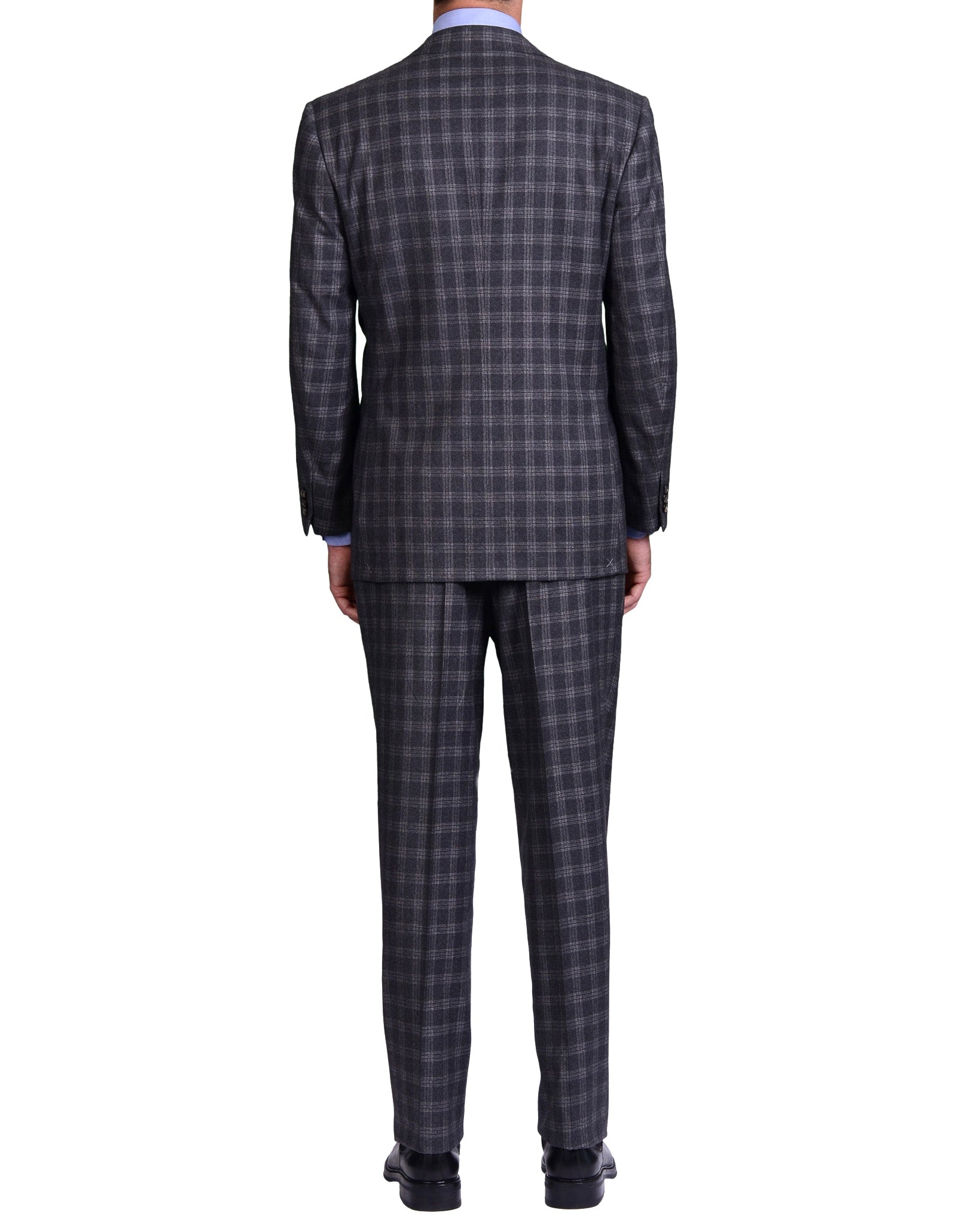 AVI ROSSINI Handmade Gray Super 120's Flannel Suit Luxury EU 52 NEW US 42 AVI ROSSINI