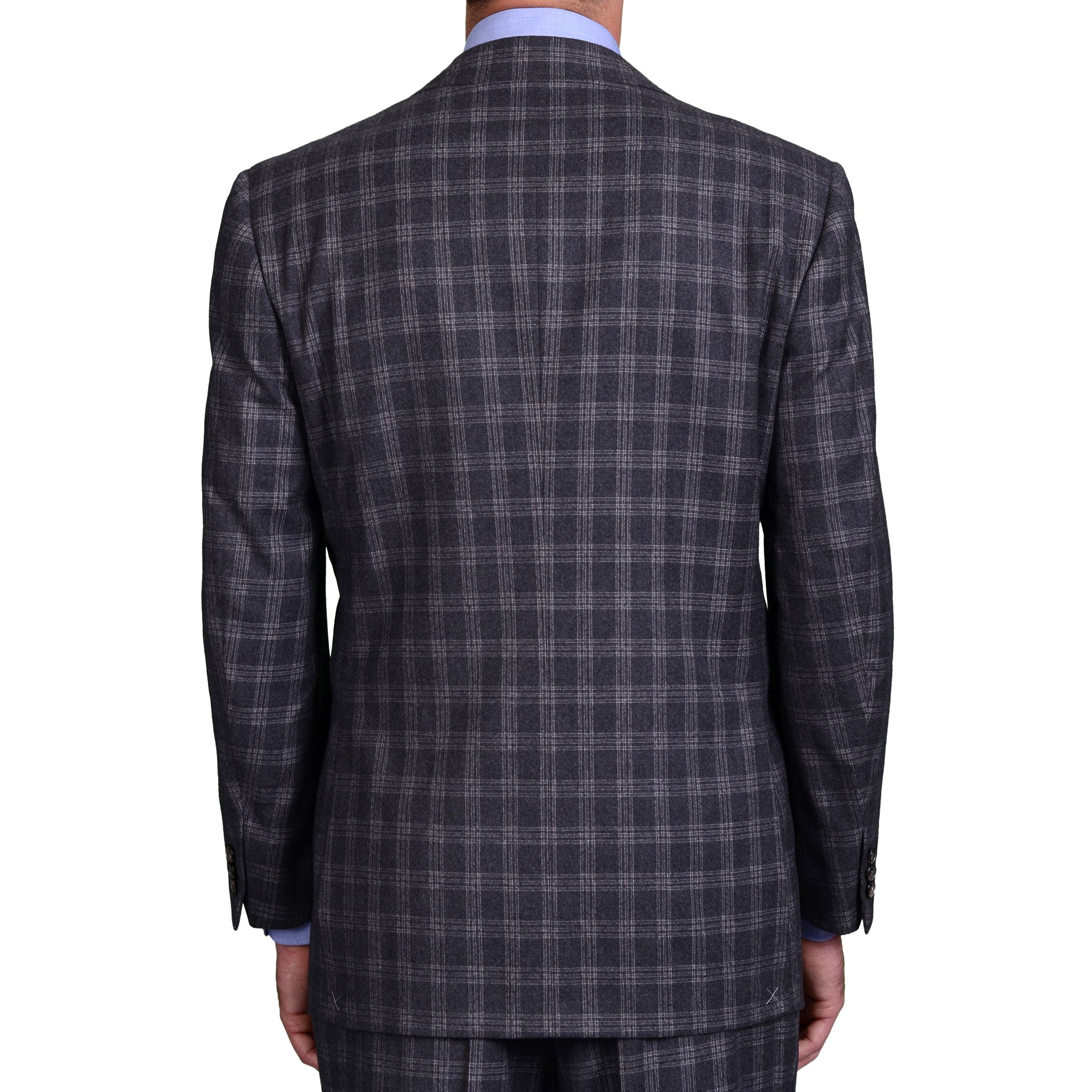 AVI ROSSINI Handmade Gray Super 120's Flannel Suit Luxury EU 52 NEW US 42 AVI ROSSINI