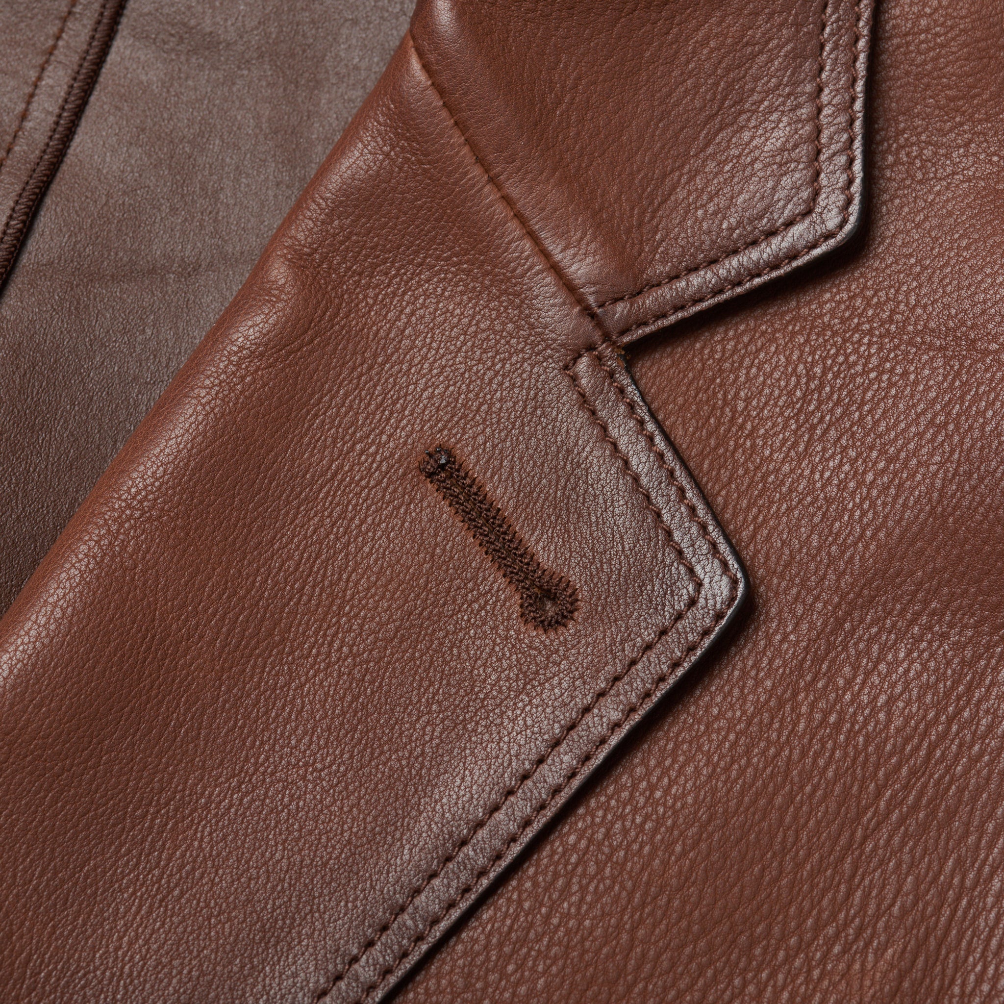 BERLUTI Paris Brown Patina Leather 2 Button Unlined Jacket Blazer EU 50 US 40 BERLUTI