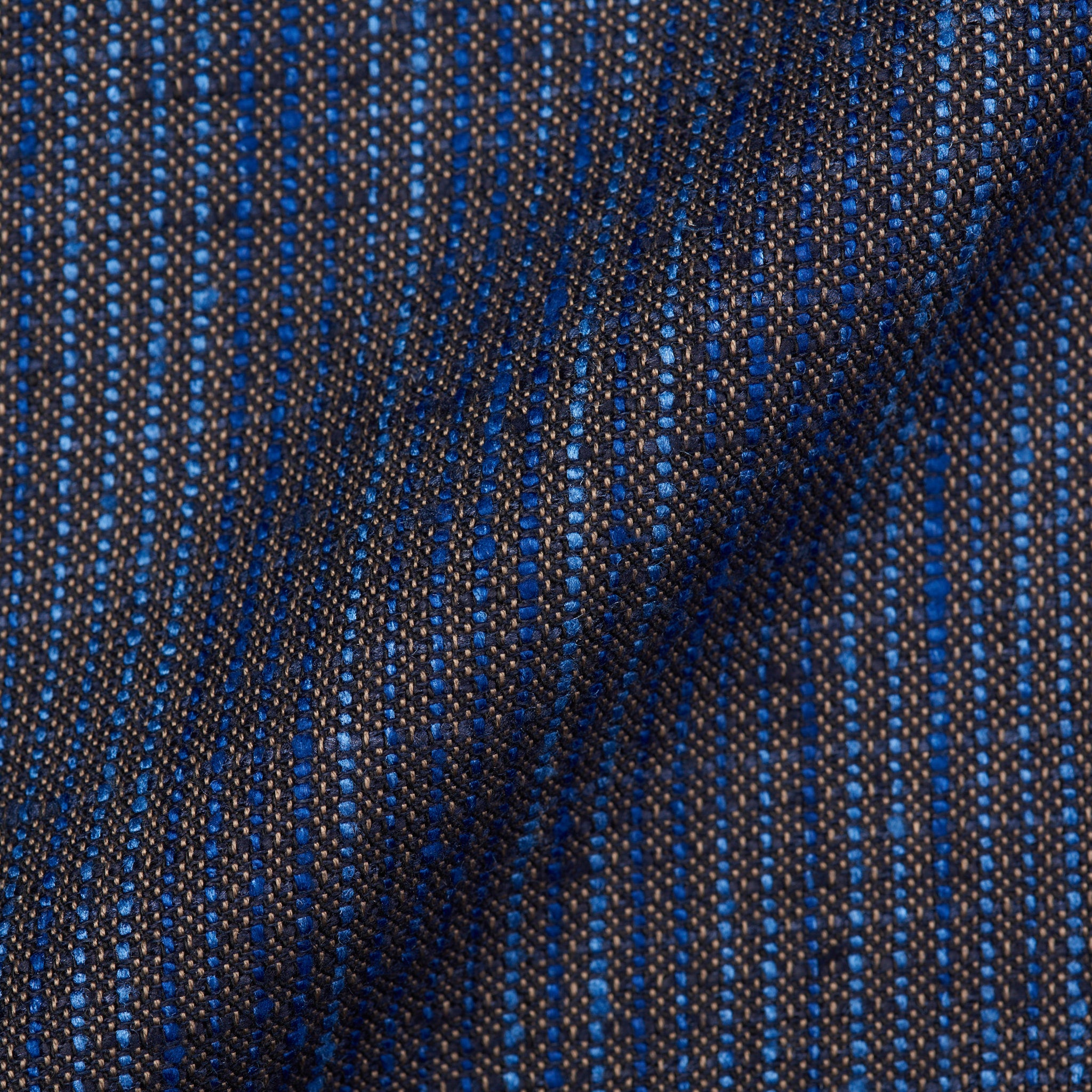 BERLUTI Paris "Brera" Blue Silk-Linen 1 Button Cotton Lined Jacket EU 54 US 44 S