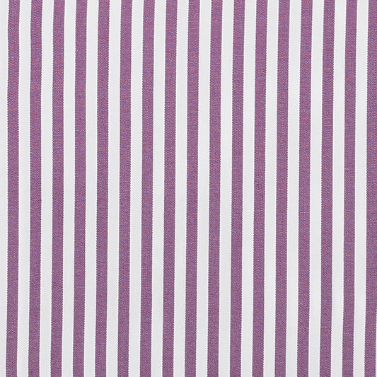 BESPOKE ATHENS Handmade Purple Striped Poplin Cotton Dress Shirt 41 NEW 16