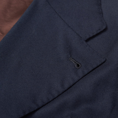SCIAMAT for BESPOKE ATHENS Handmade Dark Blue Cashmere Jacket EU 54 US 44
