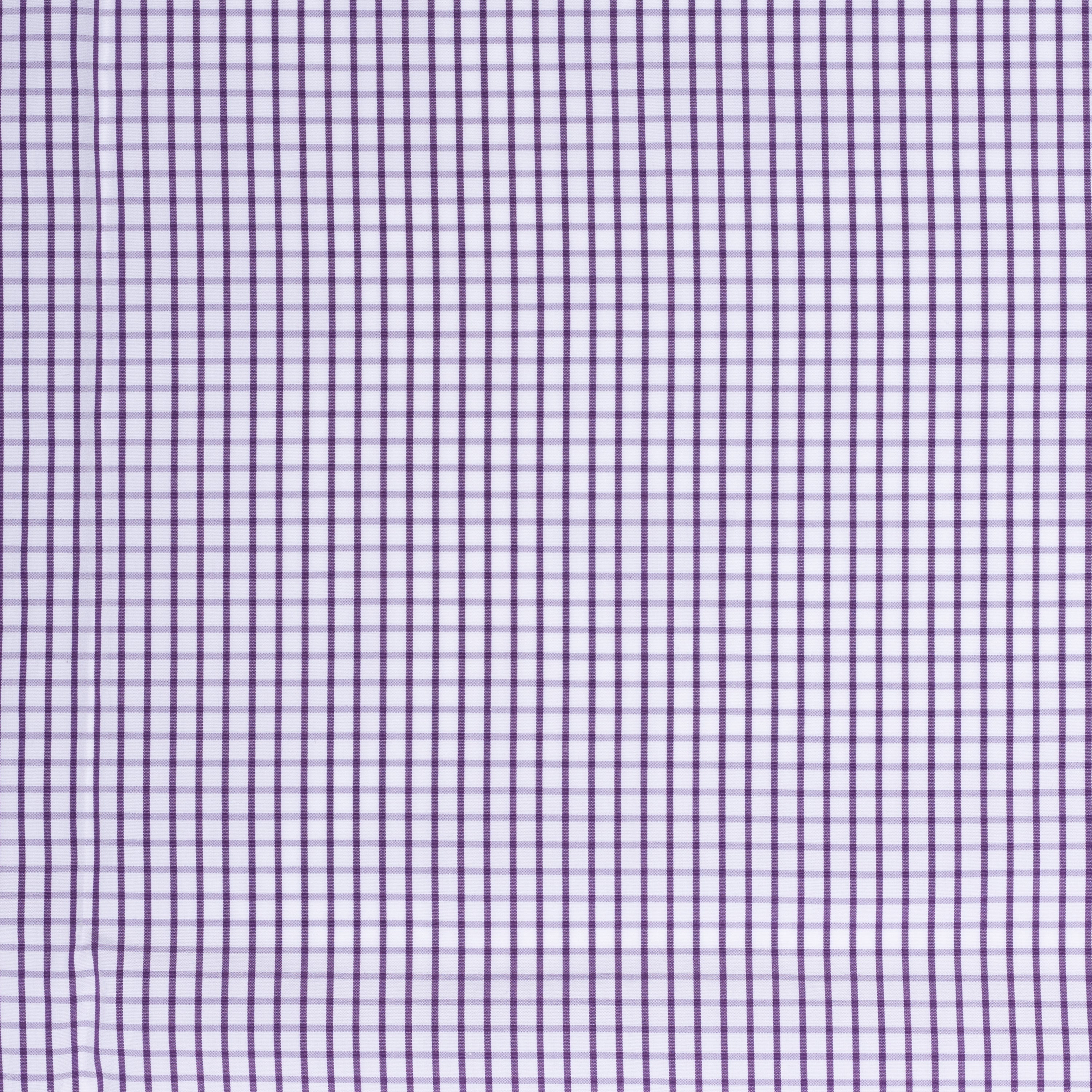 BESPOKE ATHENS Handmade Purple Plaid Cotton Dress Shirt EU 41 NEW US 16