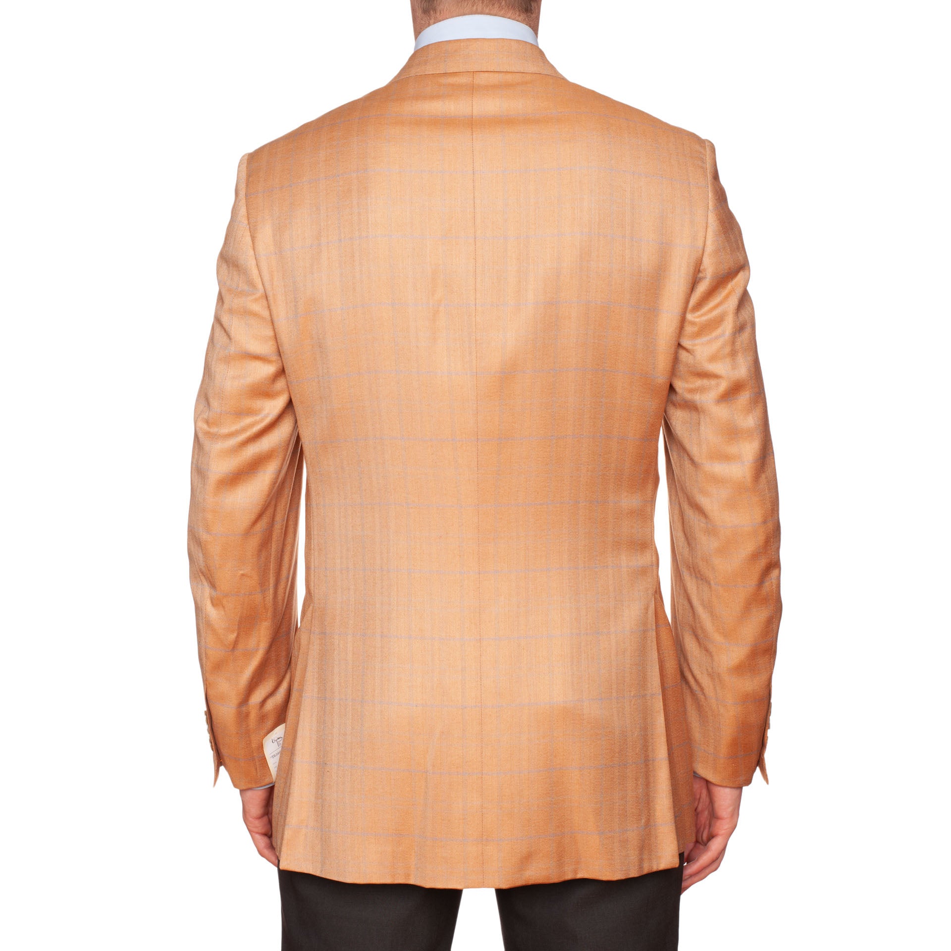 BIJAN Beverly Hills Handmade Peach Bamboo Blazer Jacket EU 50 NEW US 40 Luxury