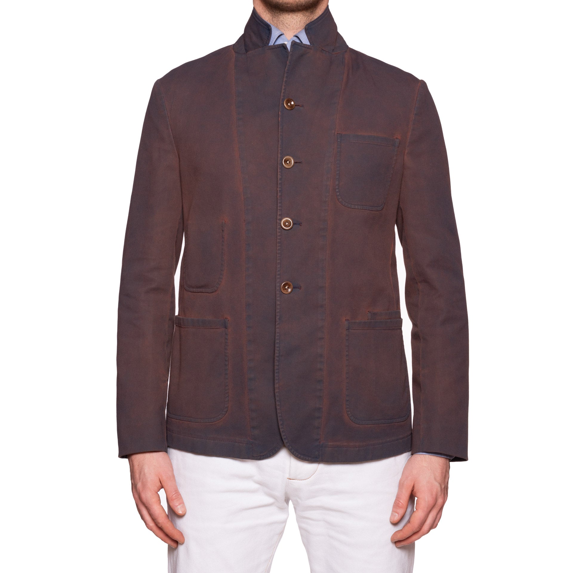 BOGLIOLI Galleria Garment Dyed Waxed Cotton 4 Button Jacket EU 50 NEW US 40 BOGLIOLI