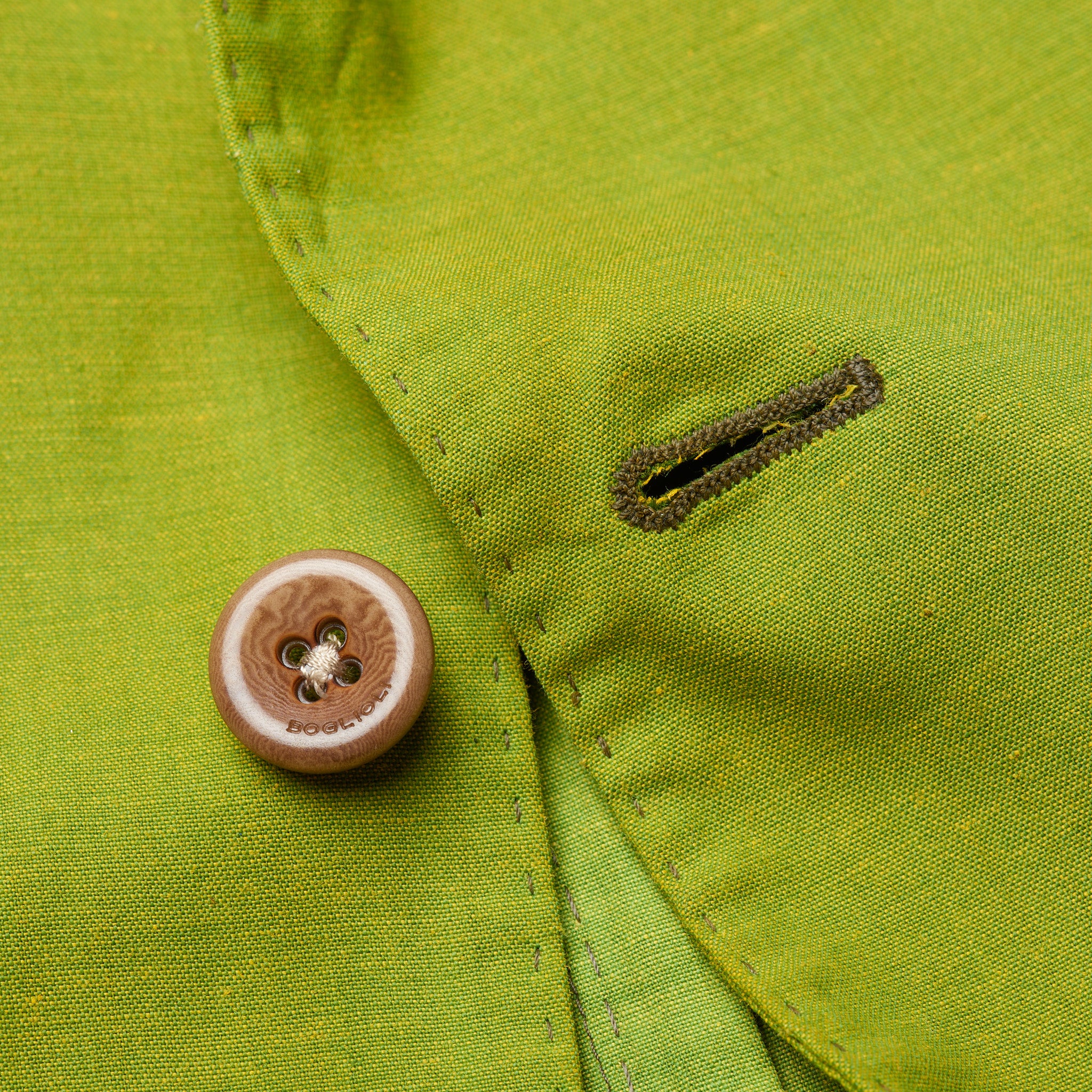 BOGLIOLI Galleria Lime Garment Dyed Wool-Cotton-Mohair Unlined Jacket 50 NEW 40 BOGLIOLI