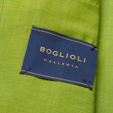 BOGLIOLI Galleria Lime Garment Dyed Wool-Cotton-Mohair Unlined Jacket 50 NEW 40