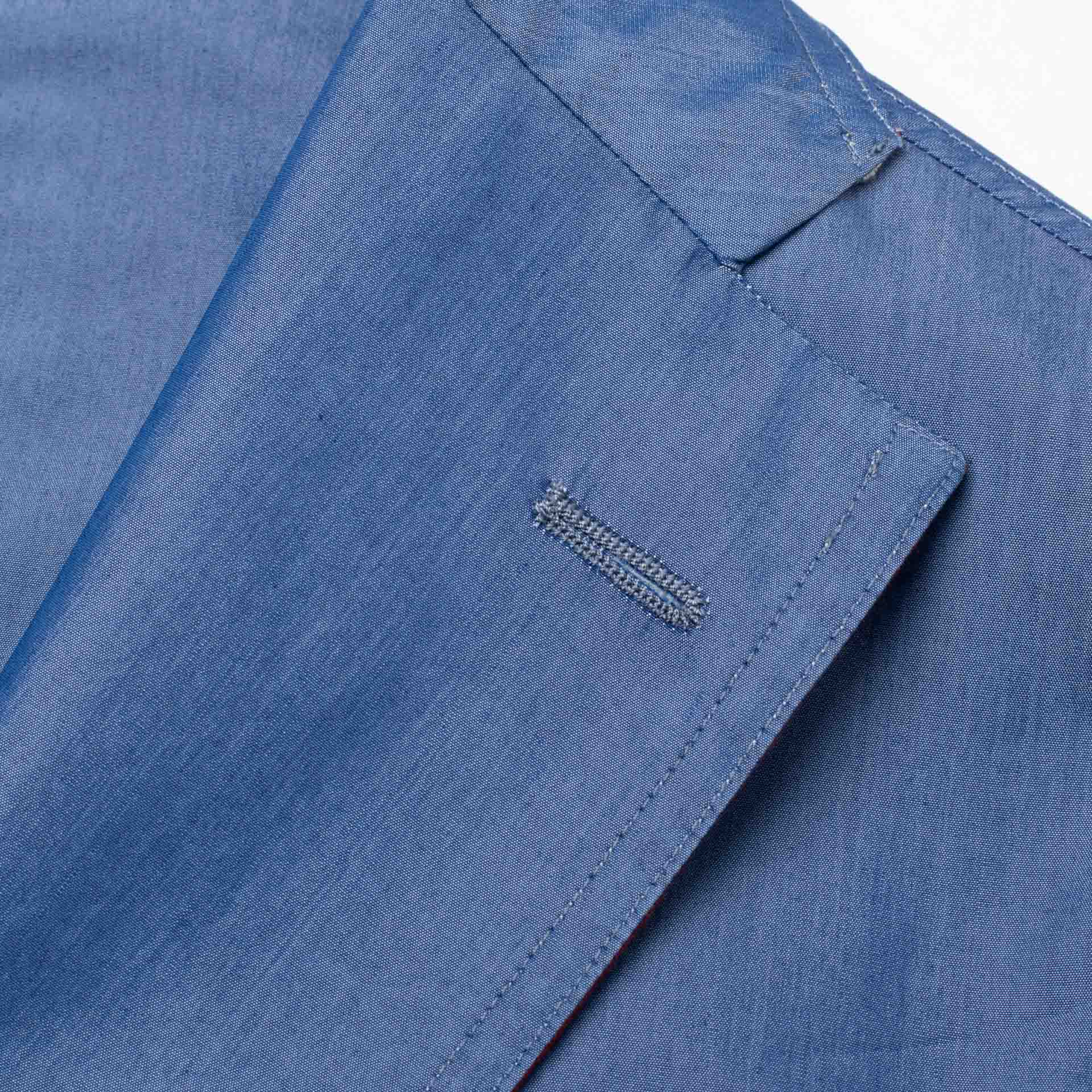 BOGLIOLI Galleria "72" Blue Cotton Unconstructed Jacket EU 50 NEW US 40