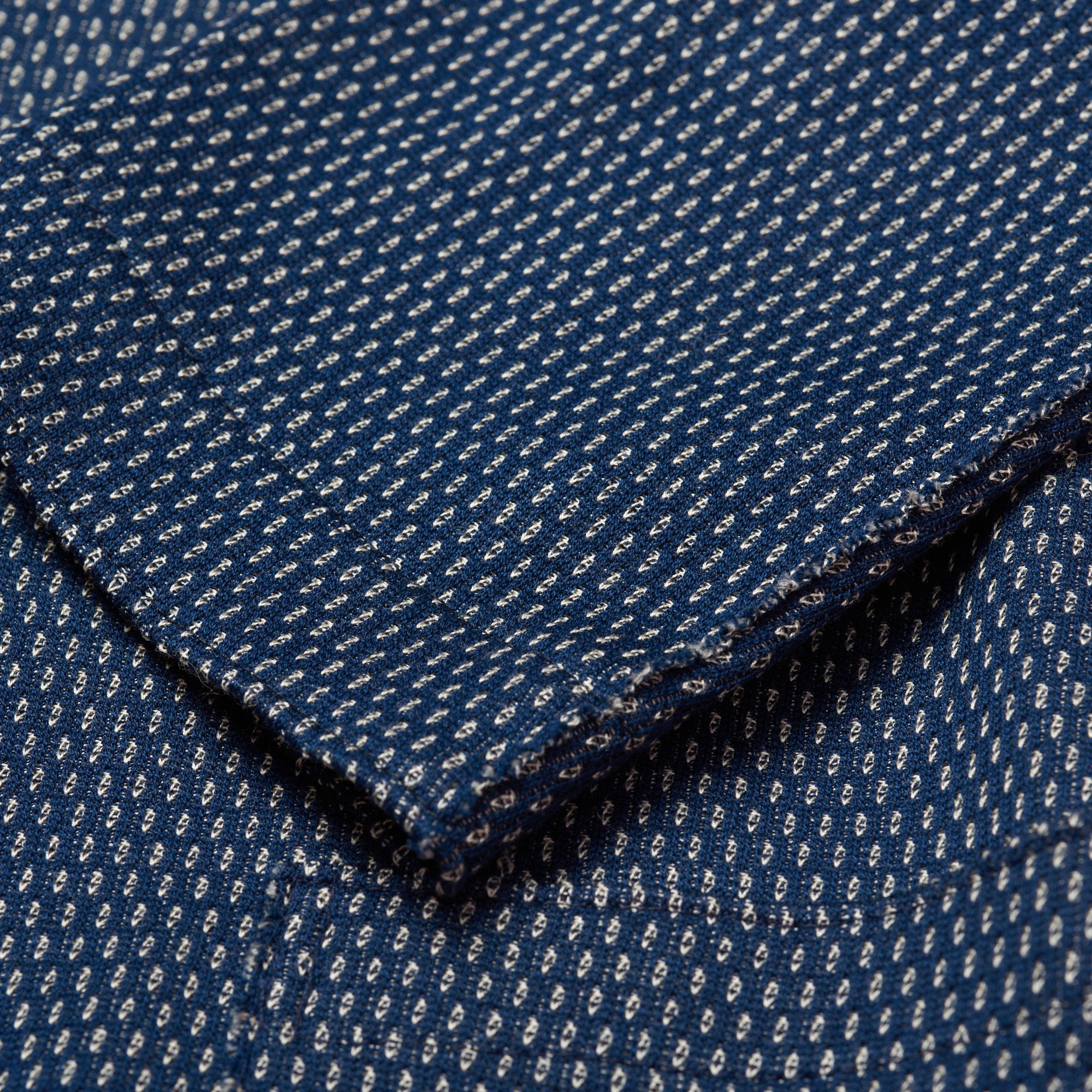 BOGLIOLI Milano Blue Patterned Cotton Knit Blazer Jacket EU 50 NEW US 40 Slim Fit BOGLIOLI