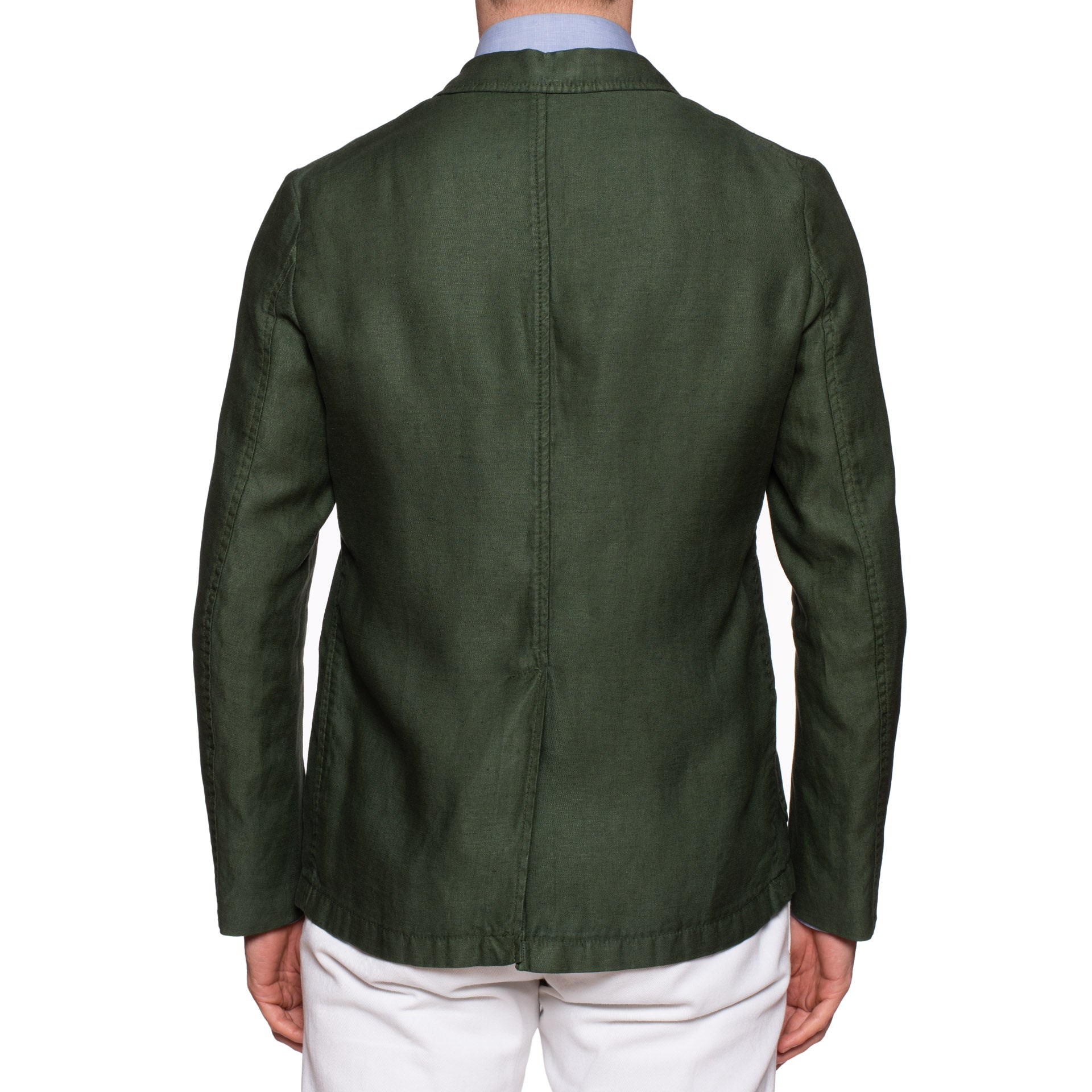 BOGLIOLI Milano "67" Green Linen 4 Button Unlined Jacket EU M NEW US 40 BOGLIOLI
