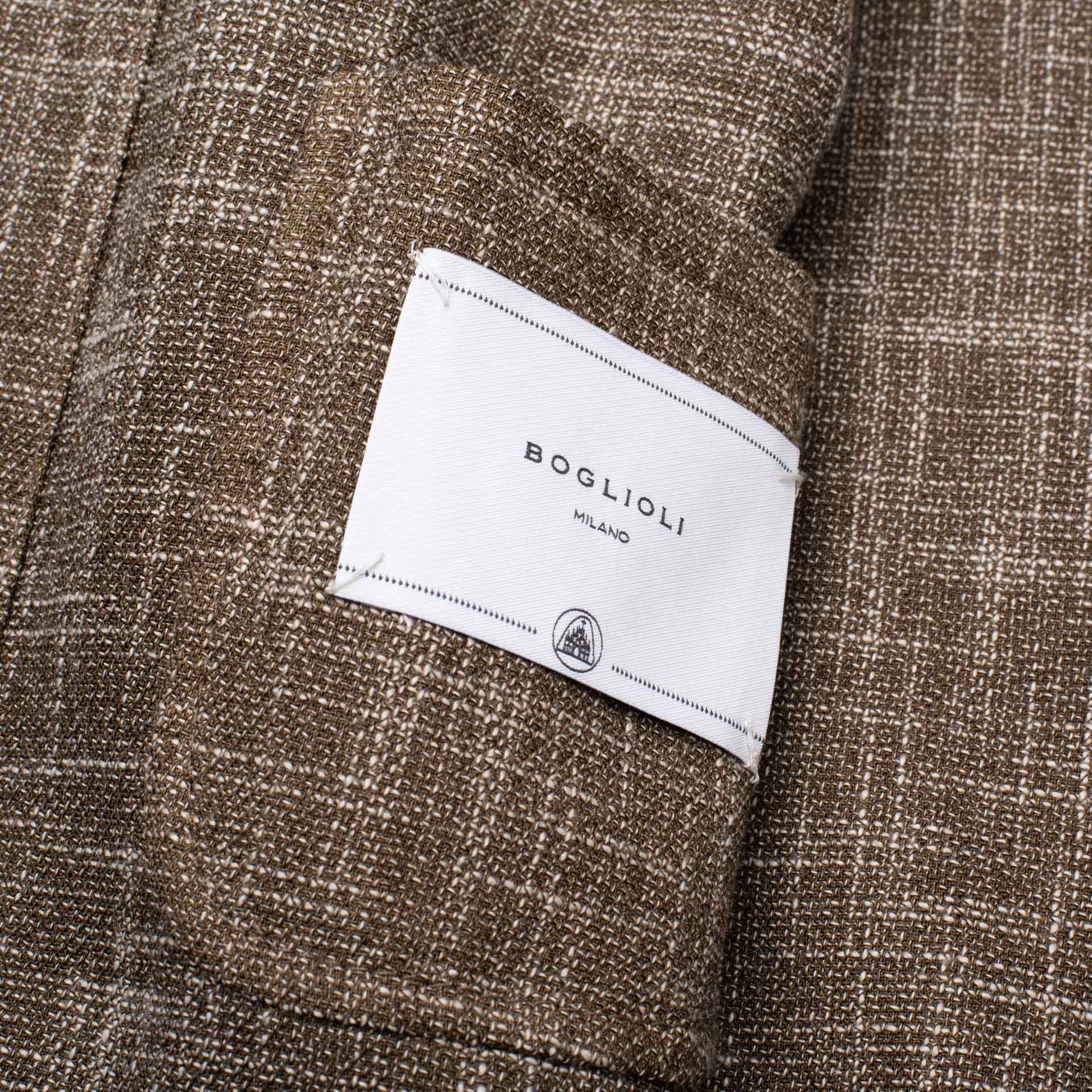 BOGLIOLI Milano "67" Khaki Wool-Cotton 4 Button Unlined Jacket EU M NEW US 40 BOGLIOLI