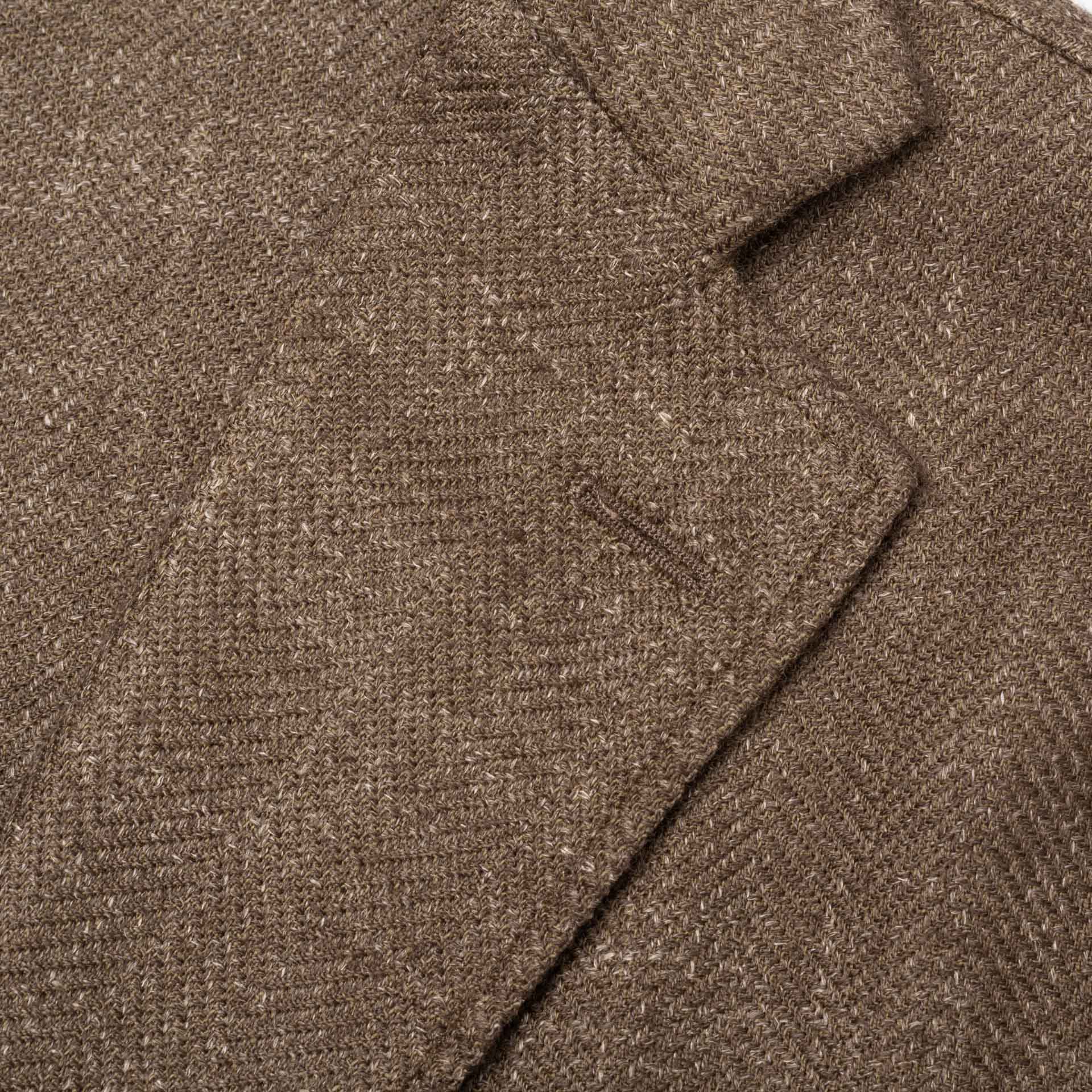 BOGLIOLI "68" Herringbone Virgin Wool-Linen Unconstructed Jacket EU 50 NEW US 40 BOGLIOLI