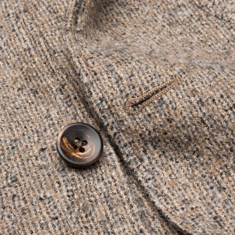 BOGLIOLI Milano "68" Khaki Tweed Wool Unconstructed Jacket EU 50 NEW US 40