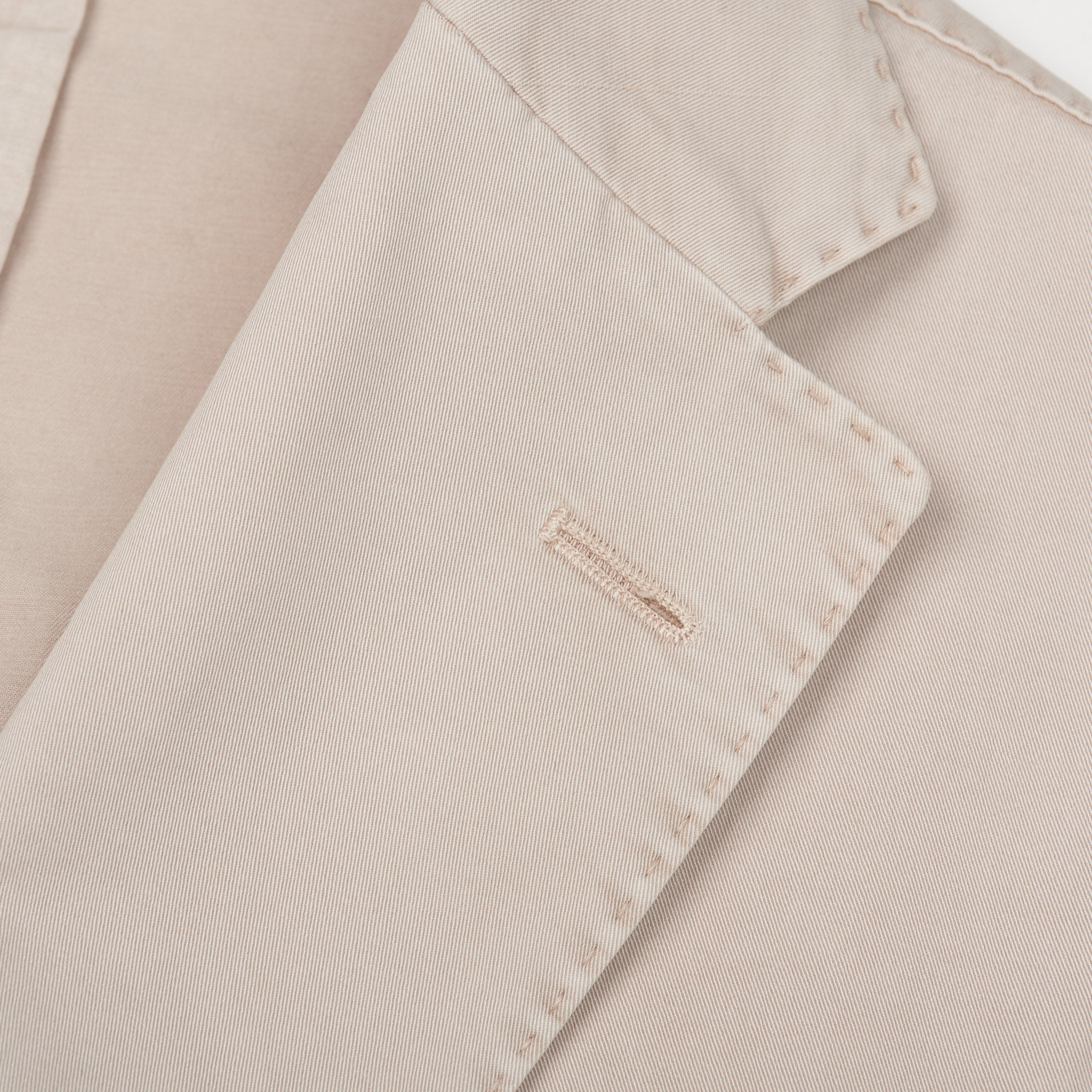 BOGLIOLI Milano "K. Jacket" Beige Twill Cotton 3 Button Unlined Suit NEW BOGLIOLI