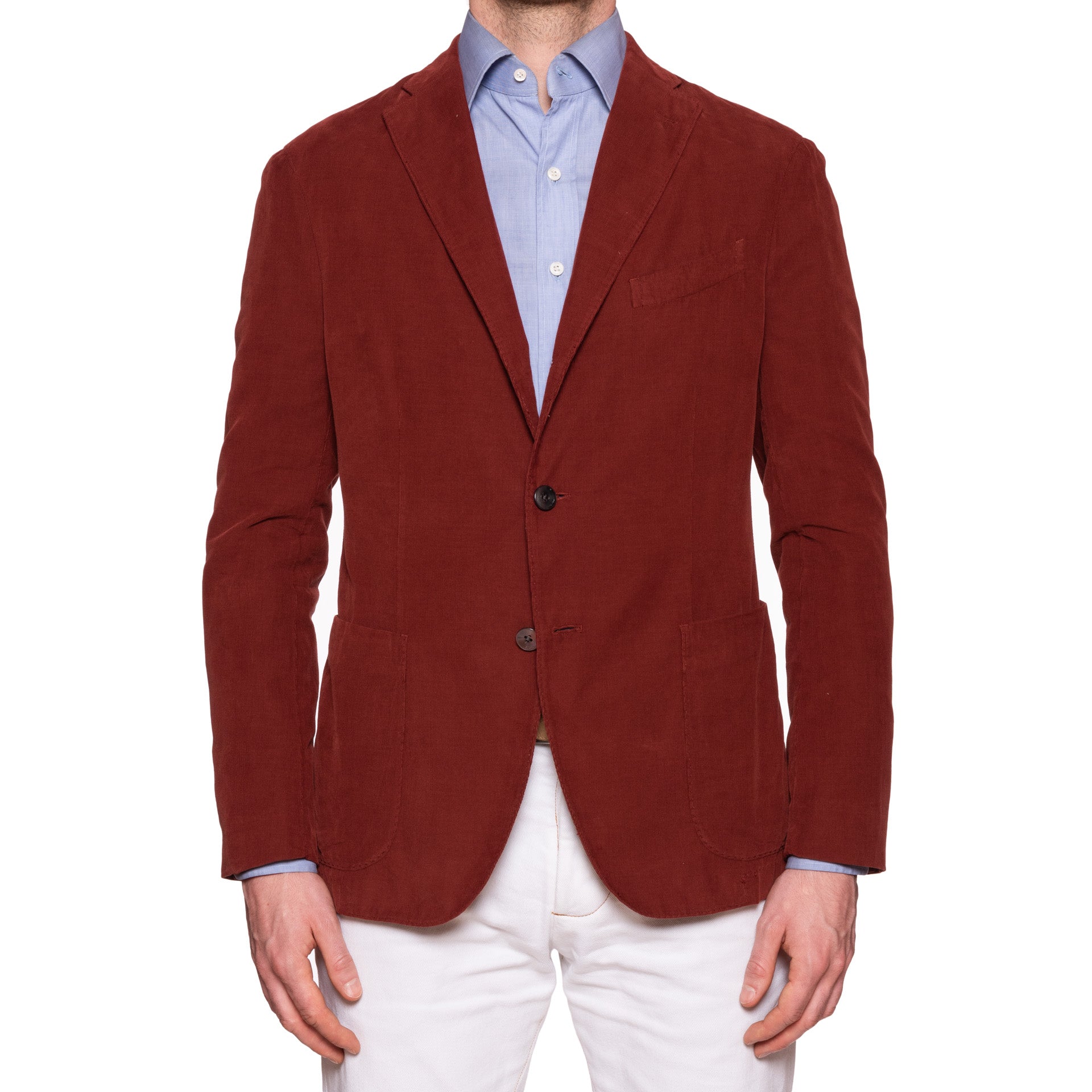 BOGLIOLI Milano "K.Jacket" Crimson Baby Corduroy Cotton Unlined Jacket NEW BOGLIOLI