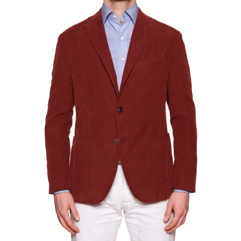 BOGLIOLI Milano "K.Jacket" Crimson Baby Corduroy Cotton Unlined Jacket NEW