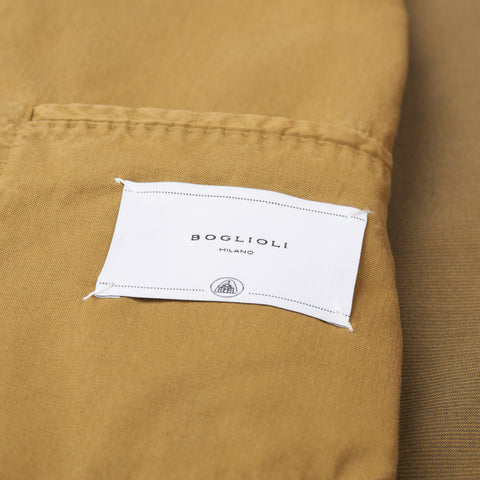 BOGLIOLI Milano "K.Jacket" Khaki Cotton-Silk Unlined Jacket EU 48 NEW US 38