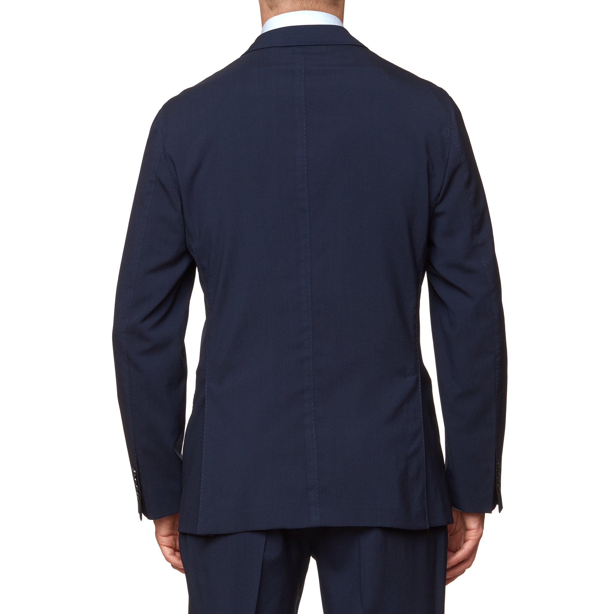 BOGLIOLI Milano "K. Jacket" Navy Blue Virgin Wool Unlined Suit NEW