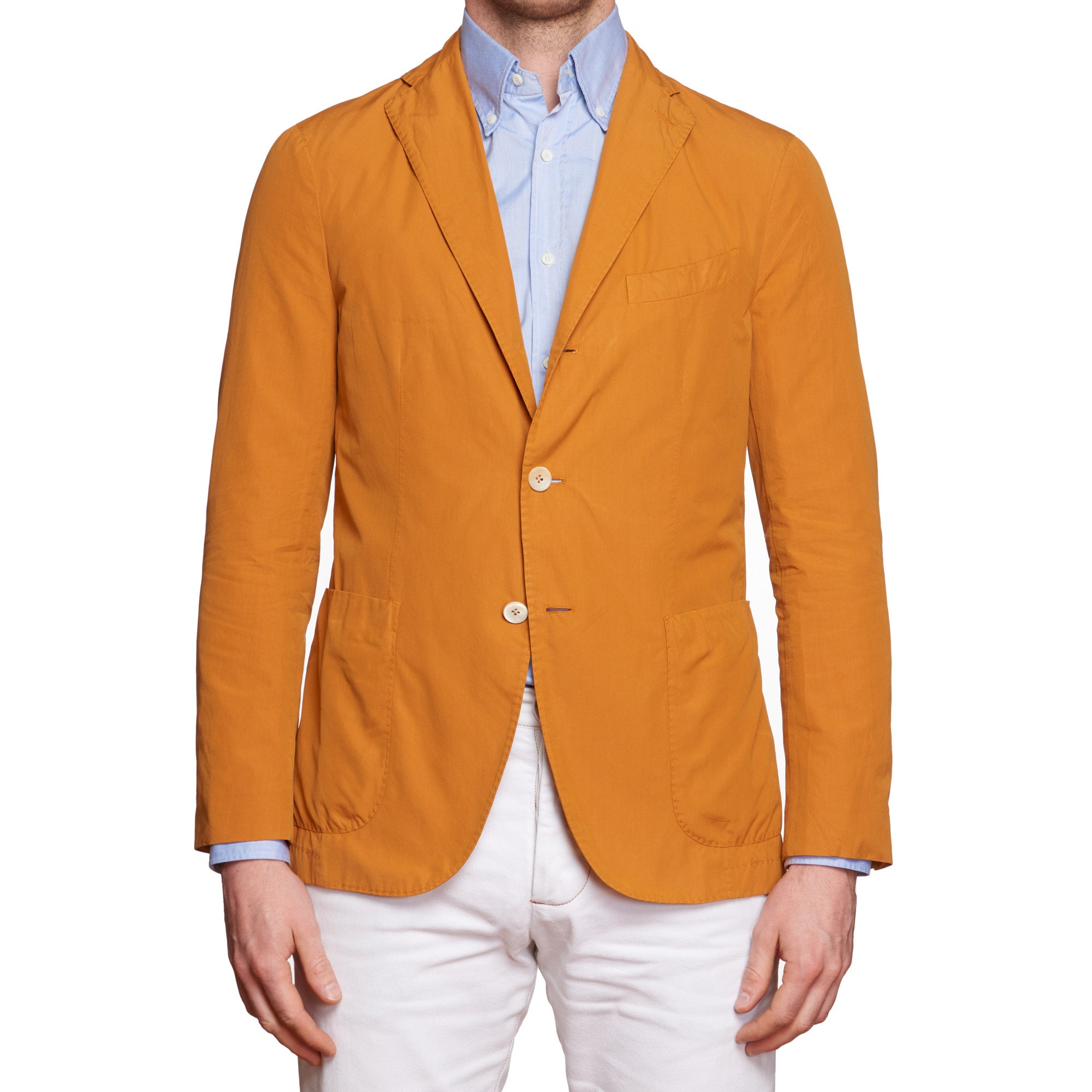 BOGLIOLI Milano "K.Jacket" Orange Cotton Unlined Jacket EU 48 NEW US 38