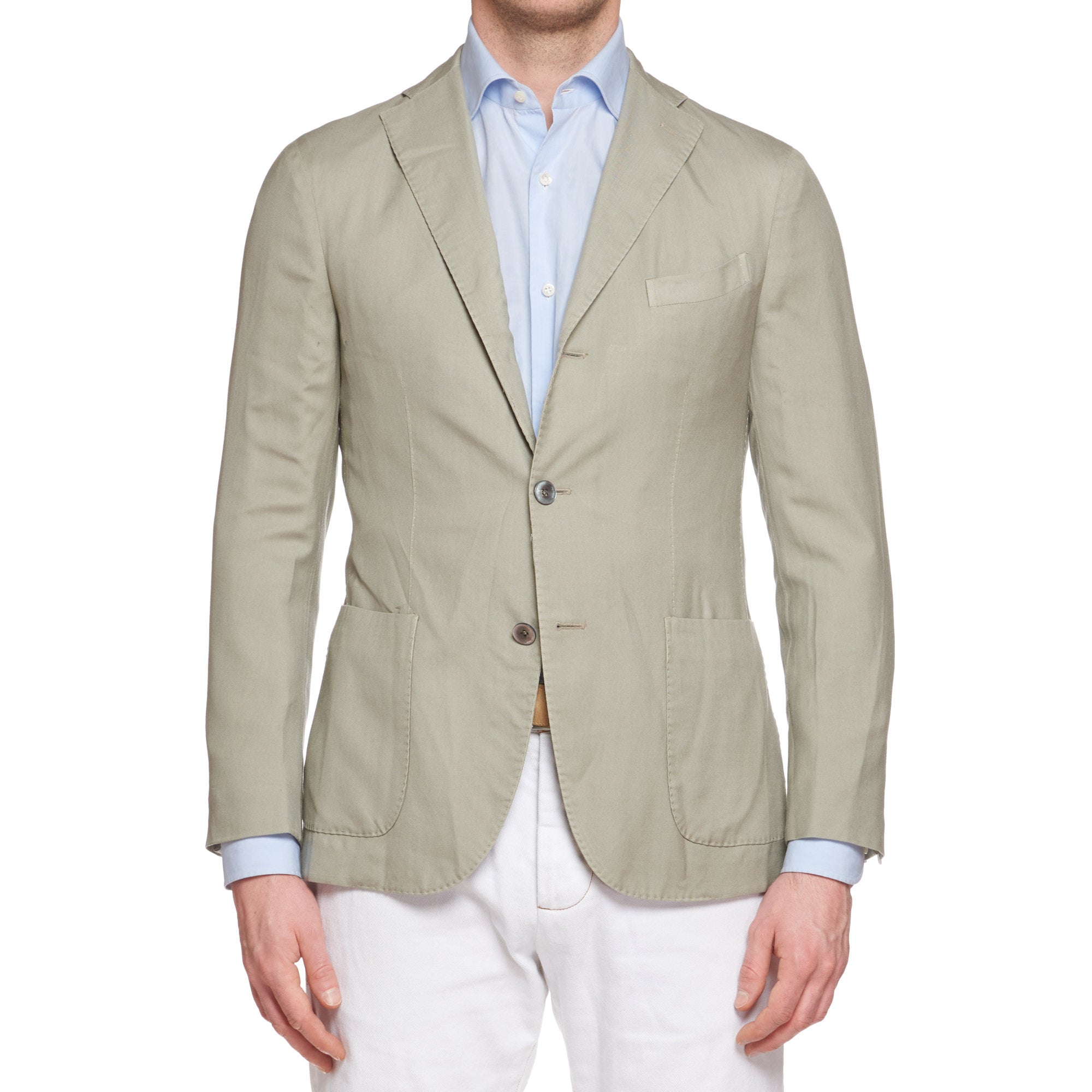 BOGLIOLI Milano "K. Jacket" Sage Silk-Cashmere Unlined Jacket EU 46 NEW US 36 BOGLIOLI