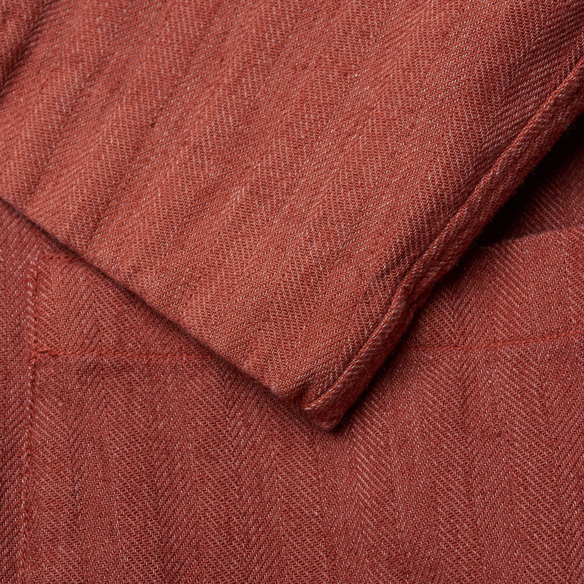BOGLIOLI "68" Crimson Herringbone Cotton-Linen Unconstructed Jacket 50 NEW 40 BOGLIOLI