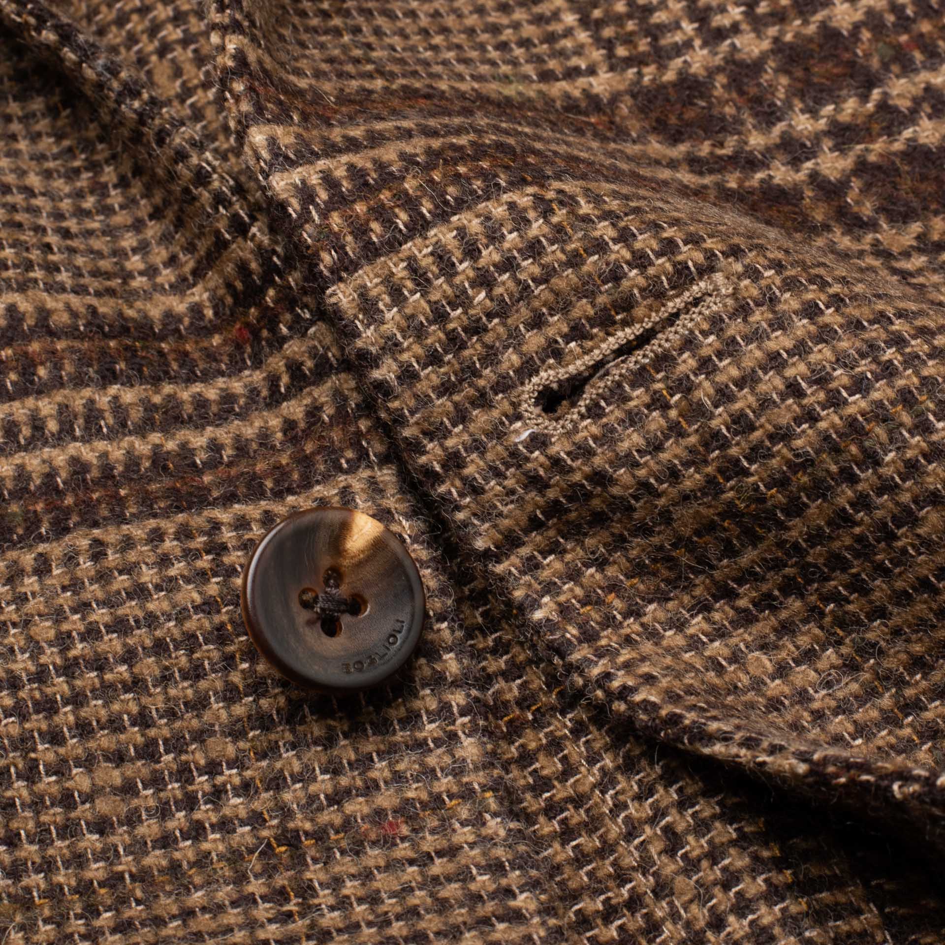 BOGLIOLI "K.Jacket" Prince of Wales Wool-Cotton Unlined Jacket 48 NEW US 38 BOGLIOLI
