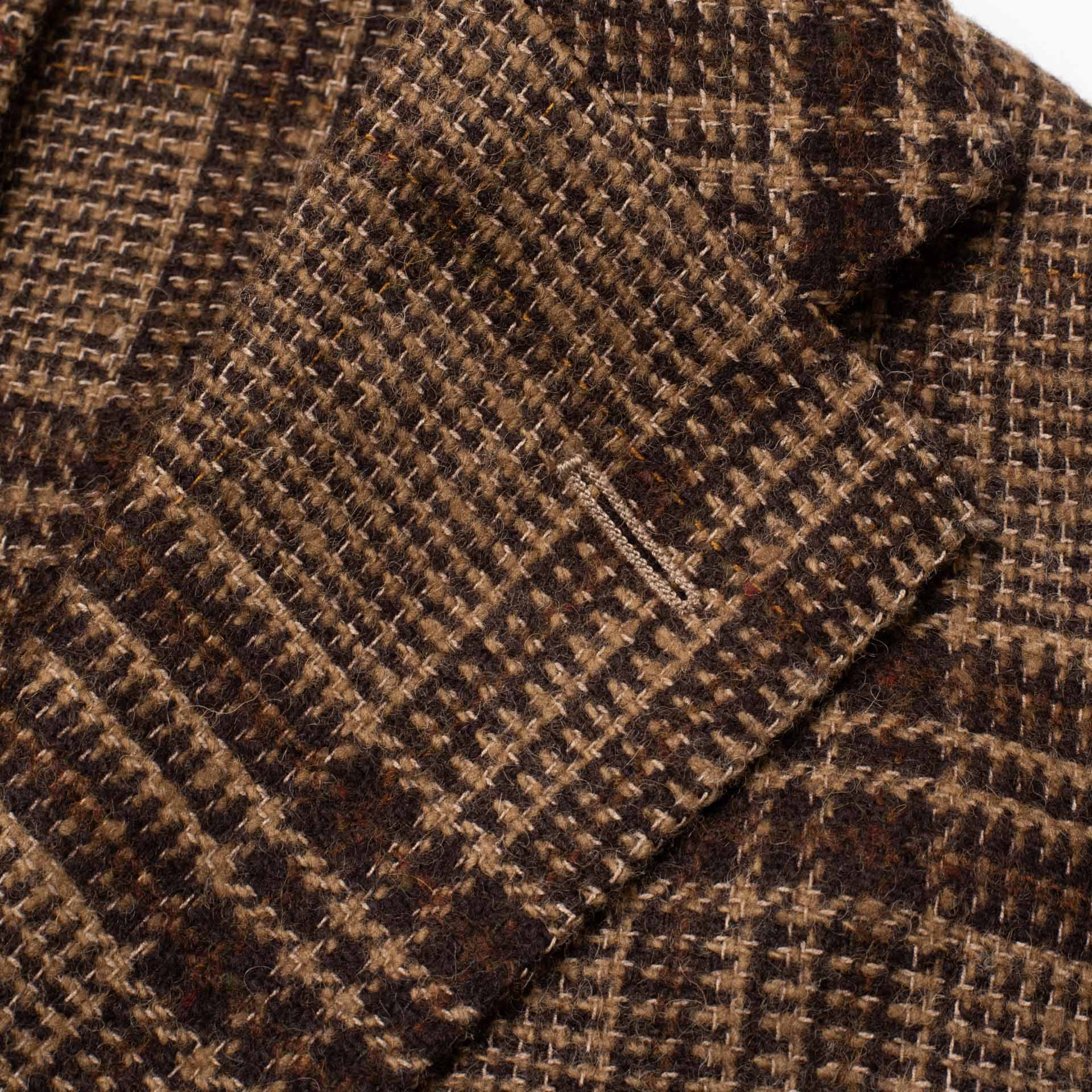 BOGLIOLI "K.Jacket" Prince of Wales Wool-Cotton Unlined Jacket 48 NEW US 38