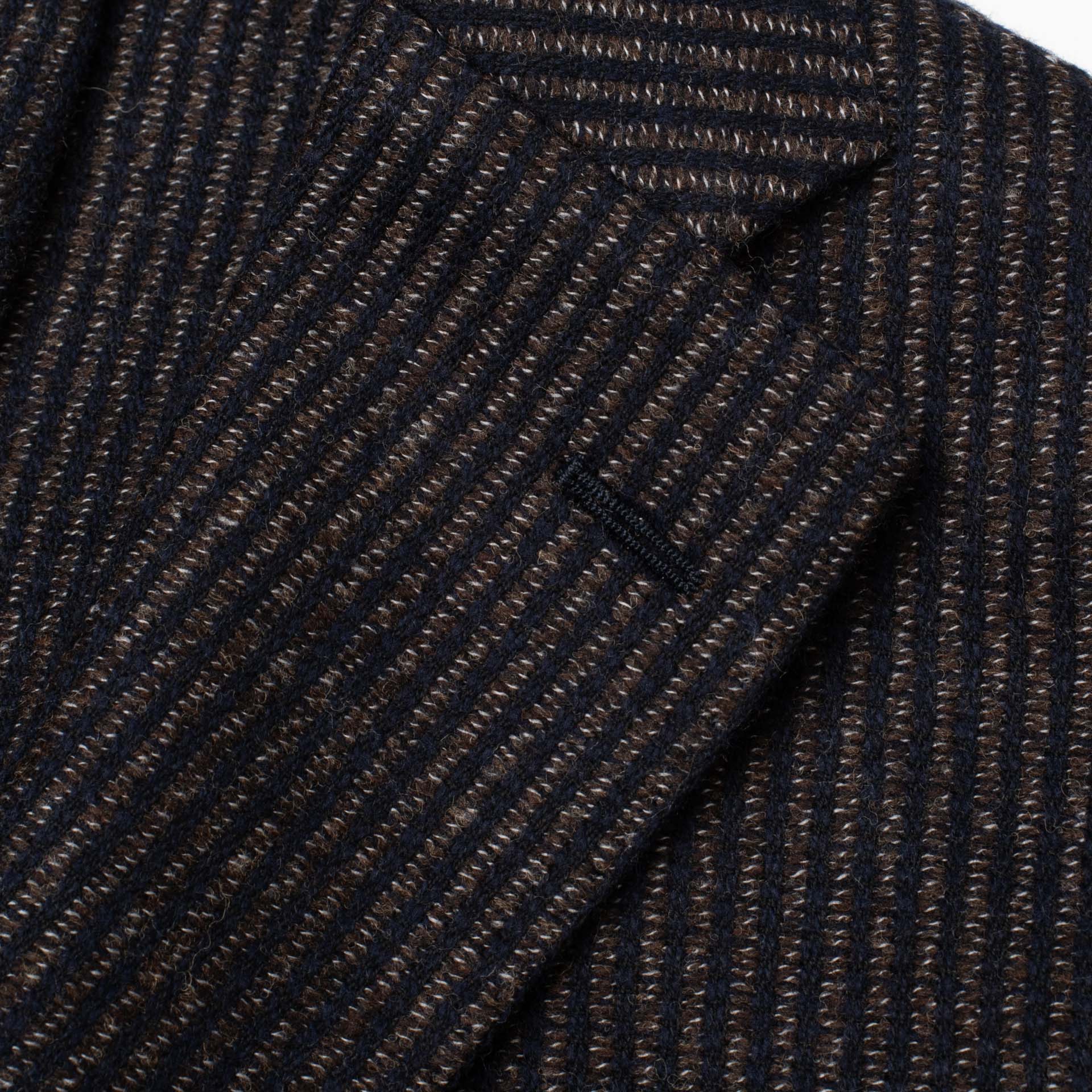BOGLIOLI "K.Jacket" Brown Striped Wool-Cotton-Cashmere Unlined Jacket 50 NEW 40