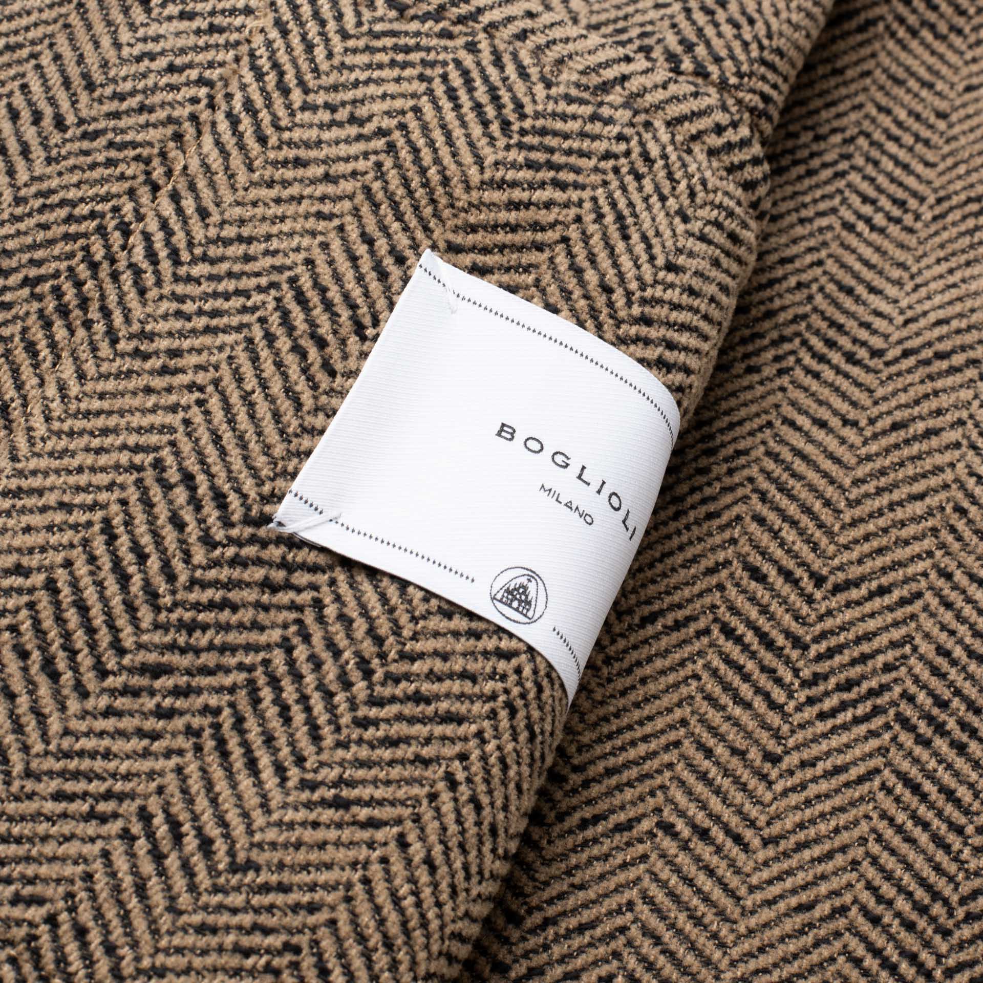 BOGLIOLI "K.Jacket" Gray Herringbone Tweed Cotton Unlined Jacket