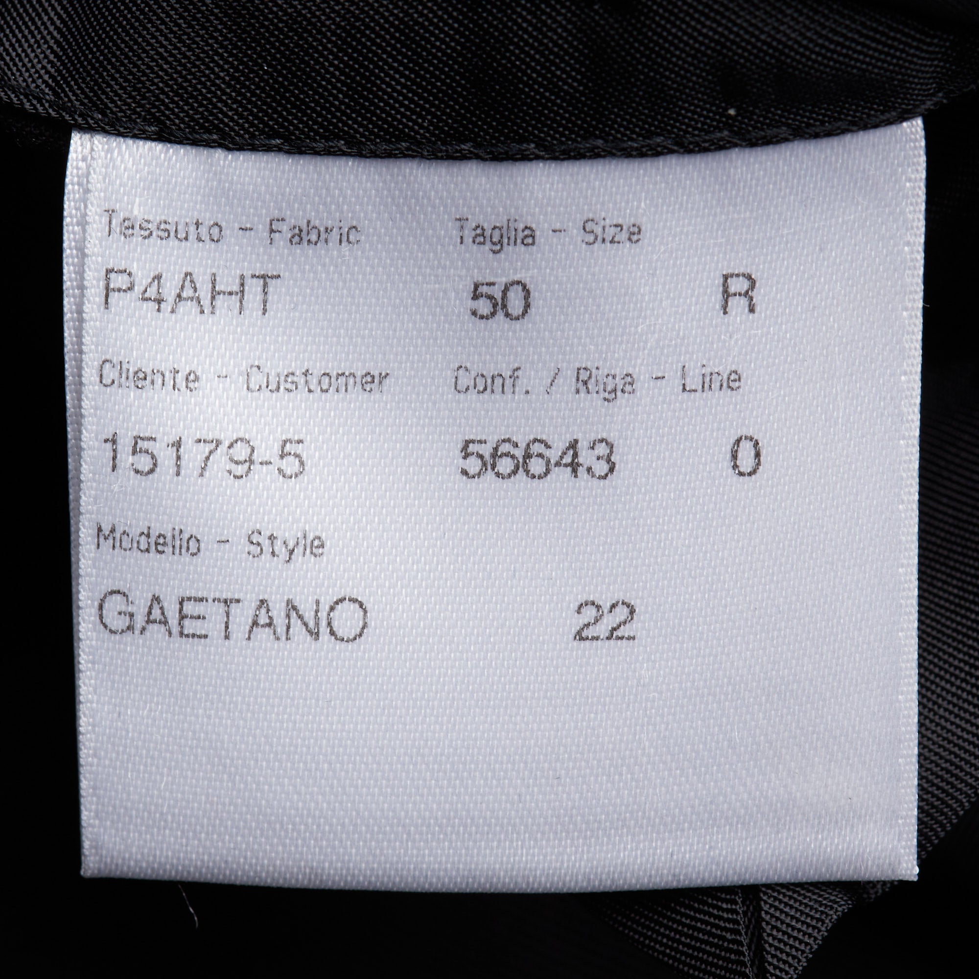 BRIONI "GAETANO" Handmade Black Wool Super 150's Suit EU 50 NEW US 40 BRIONI