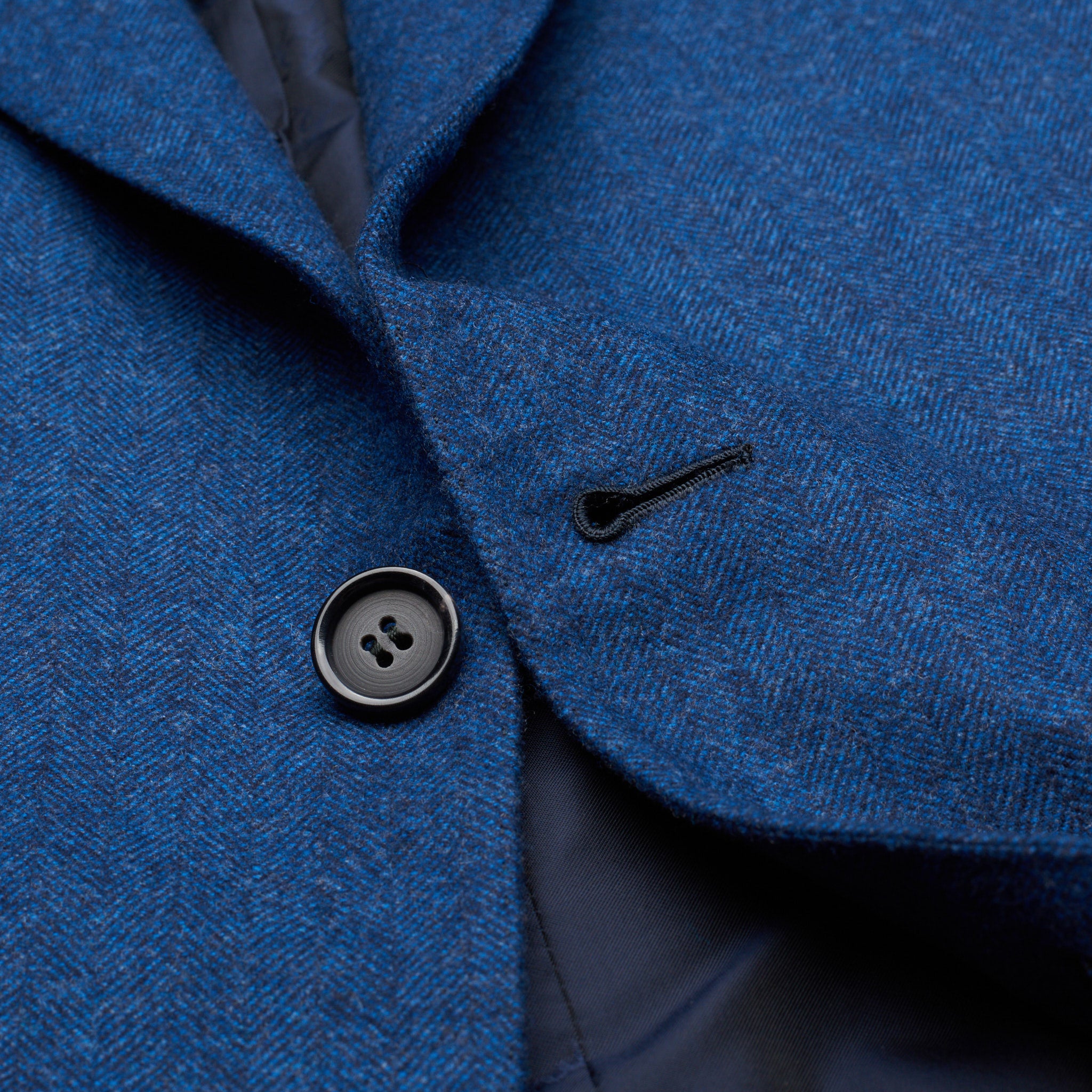 BRIONI "Brunico" Blue Herringbone Wool-Cashmere Flannel Jacket EU 58 NEW US 48 BRIONI