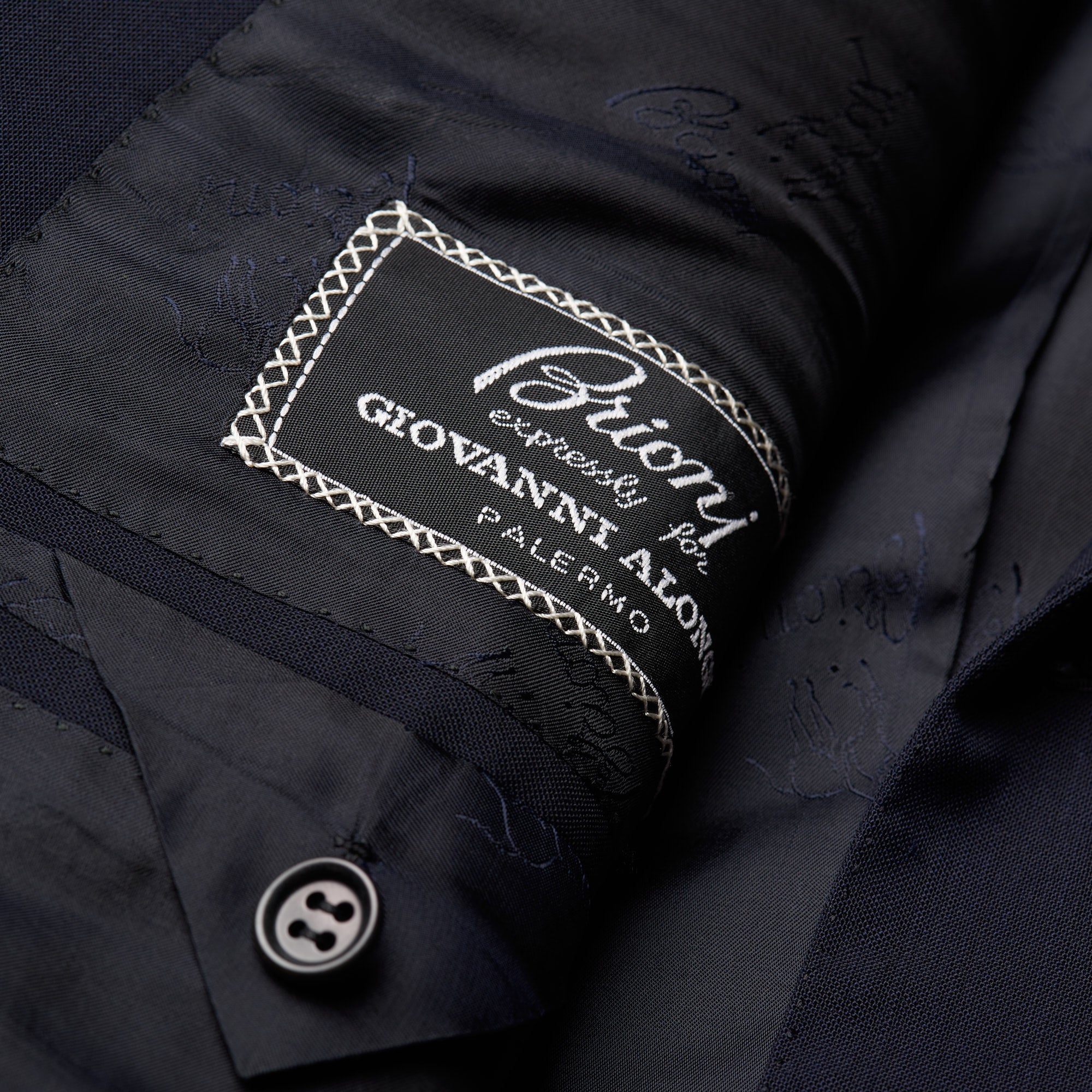 BRIONI  "COLONNA" Handmade Navy Blue Wool Suit EU 60 NEW US 50 BRIONI