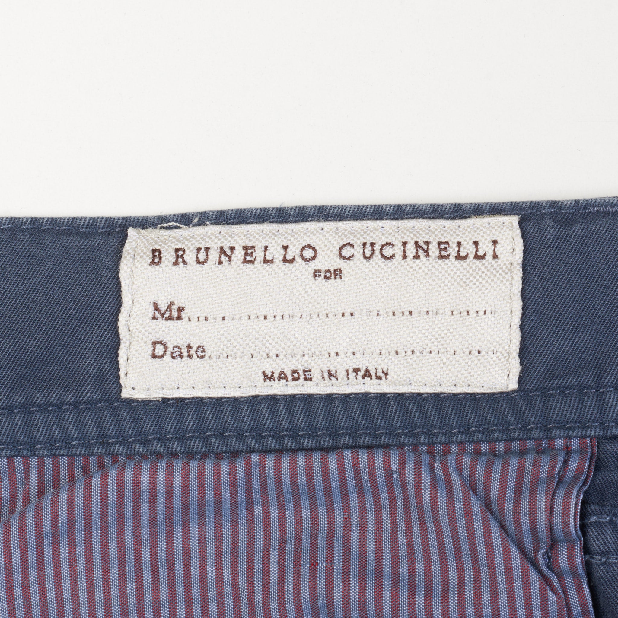 BRUNELLO CUCINELLI Blue Gabardine Cotton Slim Fit Chino Pants EU 50 US –  SARTORIALE