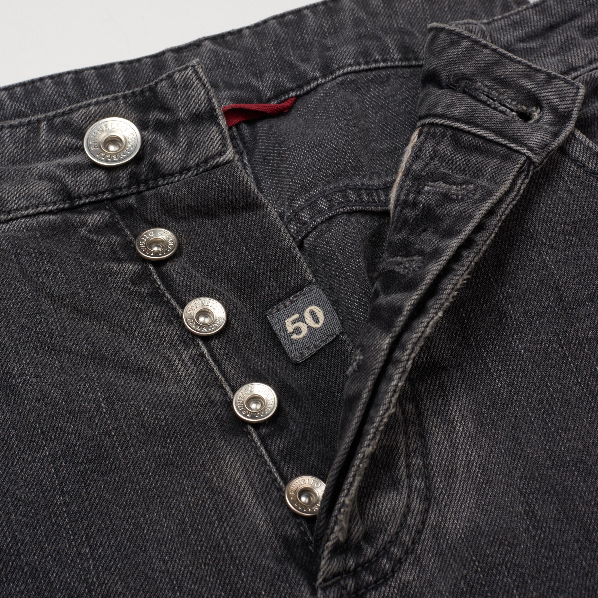 BRUNELLO CUCINELLI Dark Gray Denim Slim Leisure Fit Jeans Pants 50 US 34