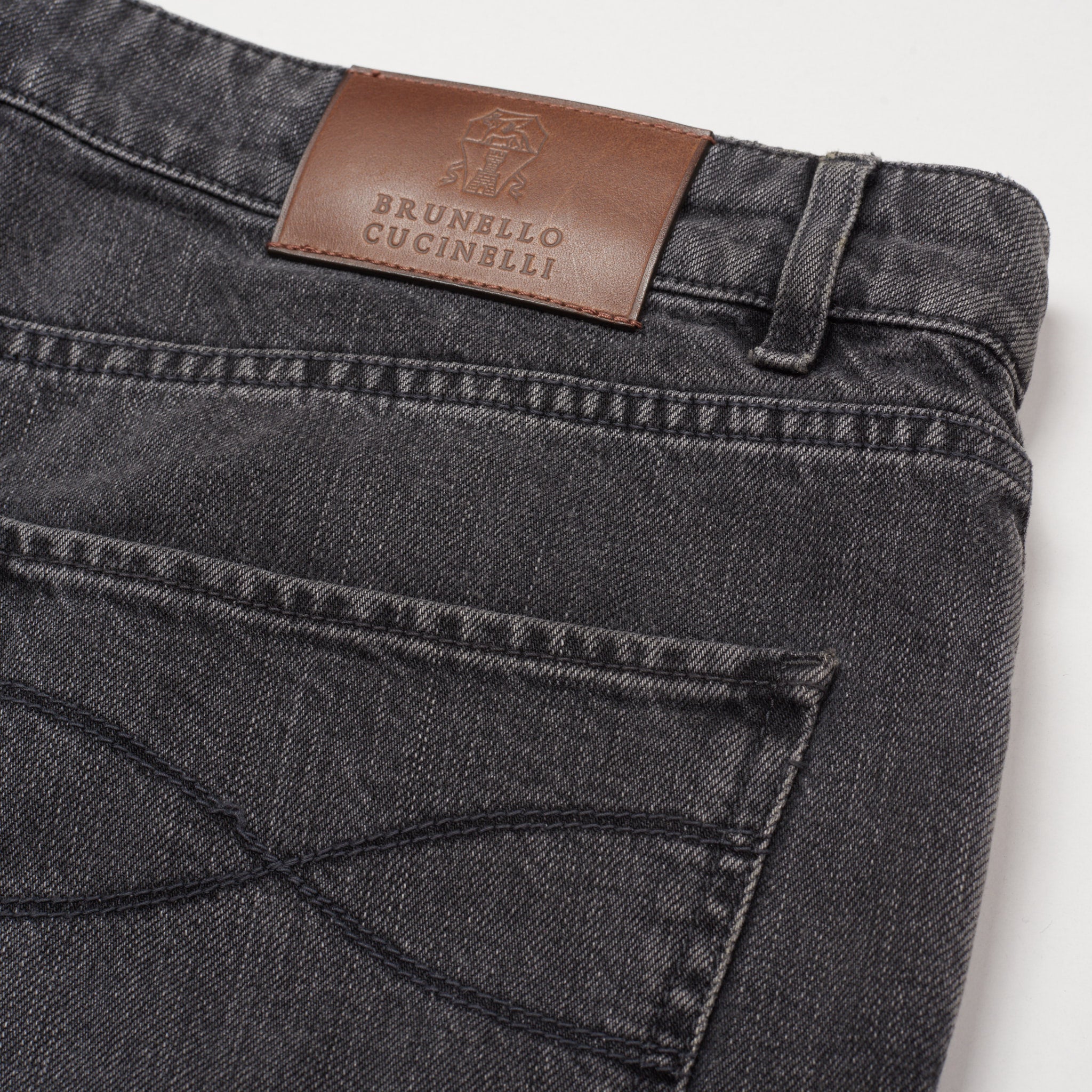 BRUNELLO CUCINELLI Dark Gray Denim Slim Leisure Fit Jeans Pants 50 US 34