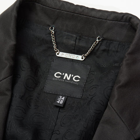 C.N.C. Costume National Black Cotton Blend Jacket EU 48 US 38